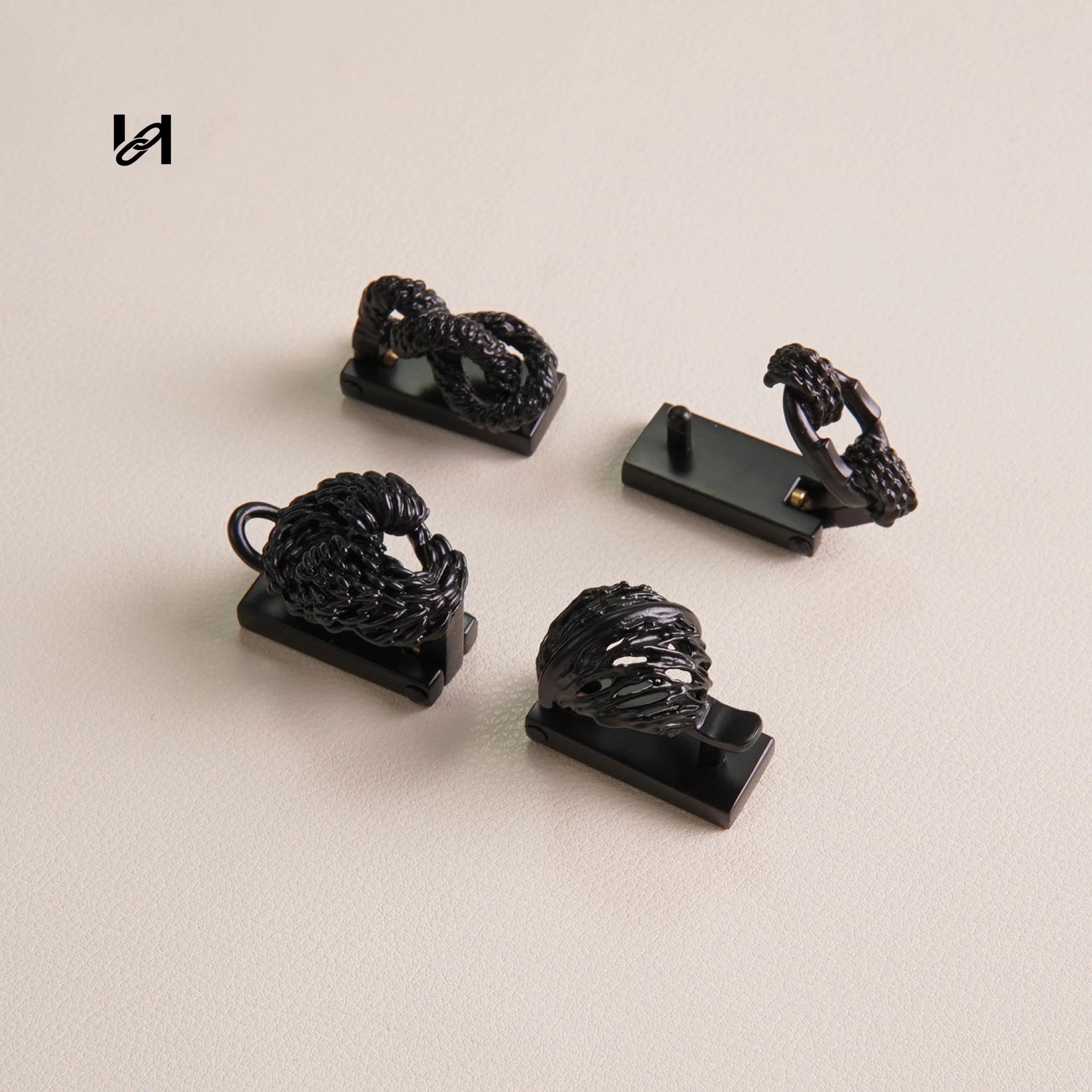 Brass Black Bag lock - hardware