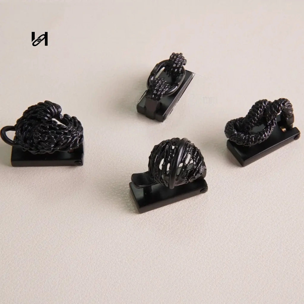 Brass Black Bag lock - hardware
