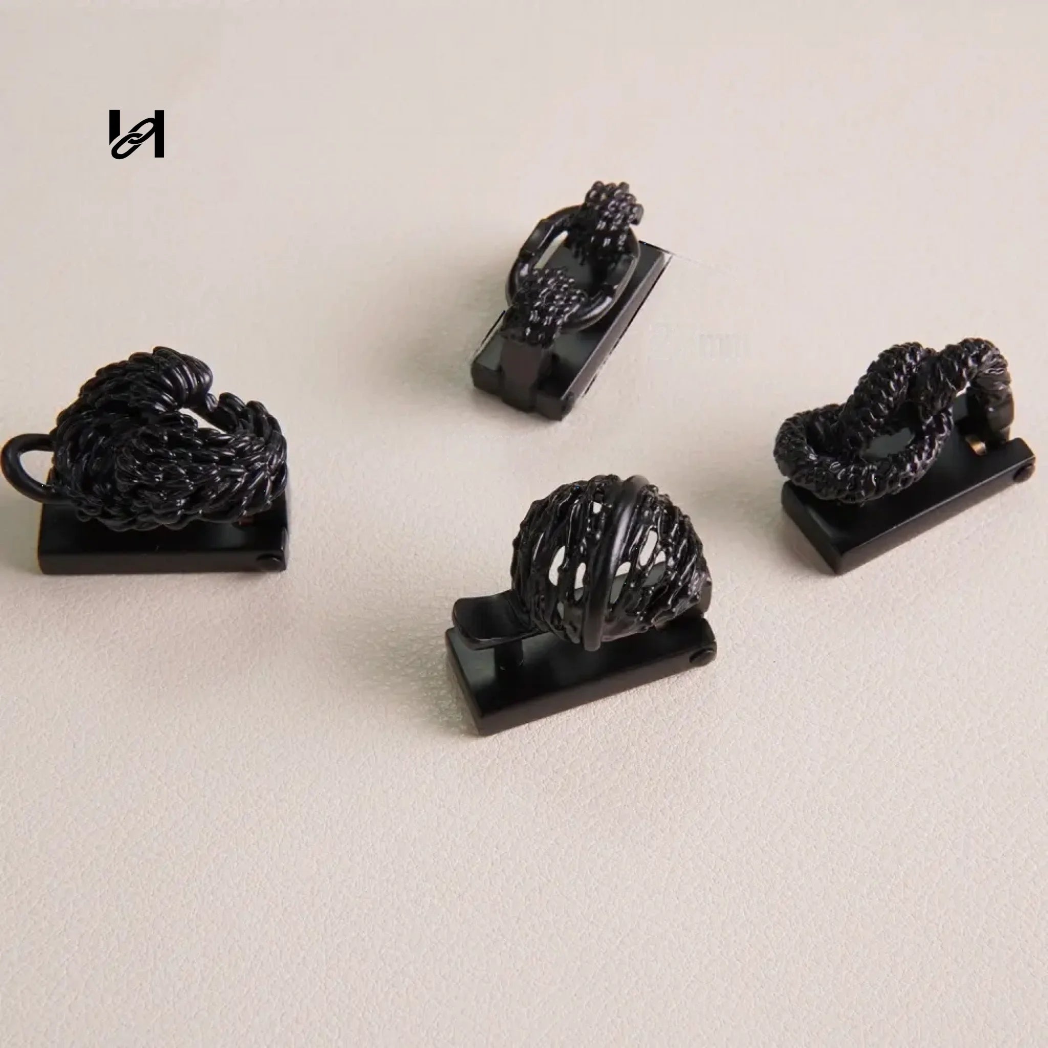 Brass Black Bag lock - hardware