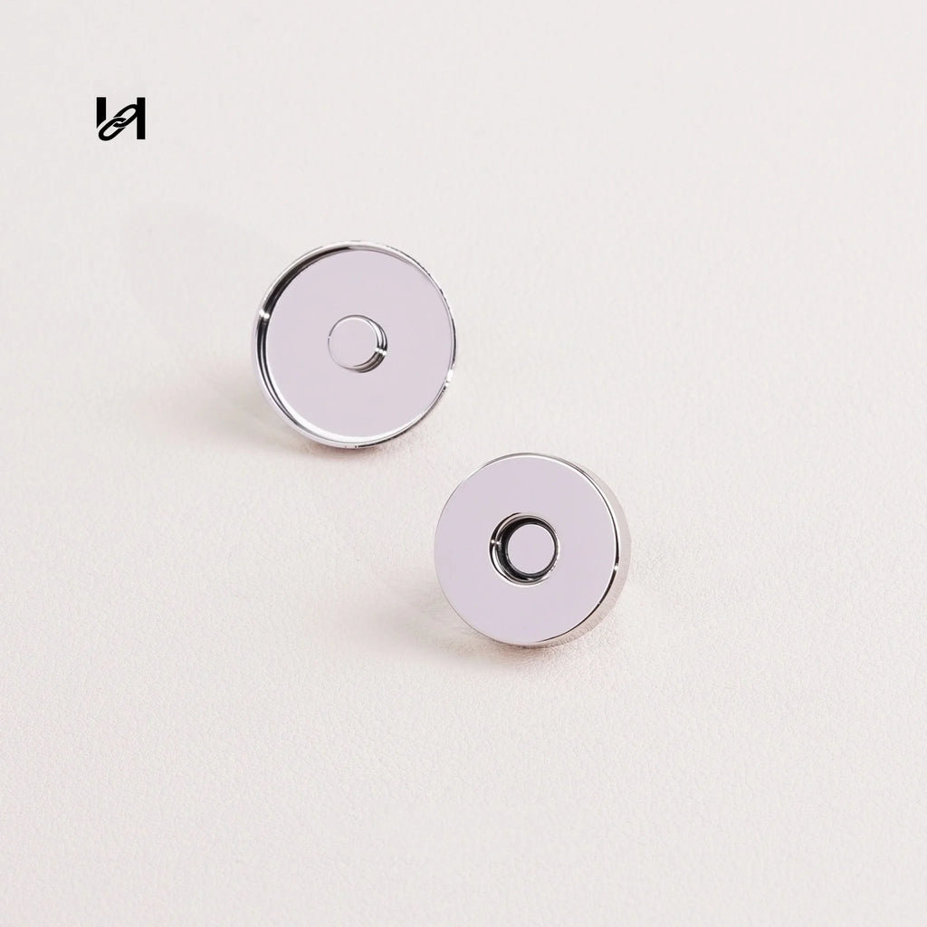 Brass Cap Magnetic Snap for Bags & Leather Goods - hardware