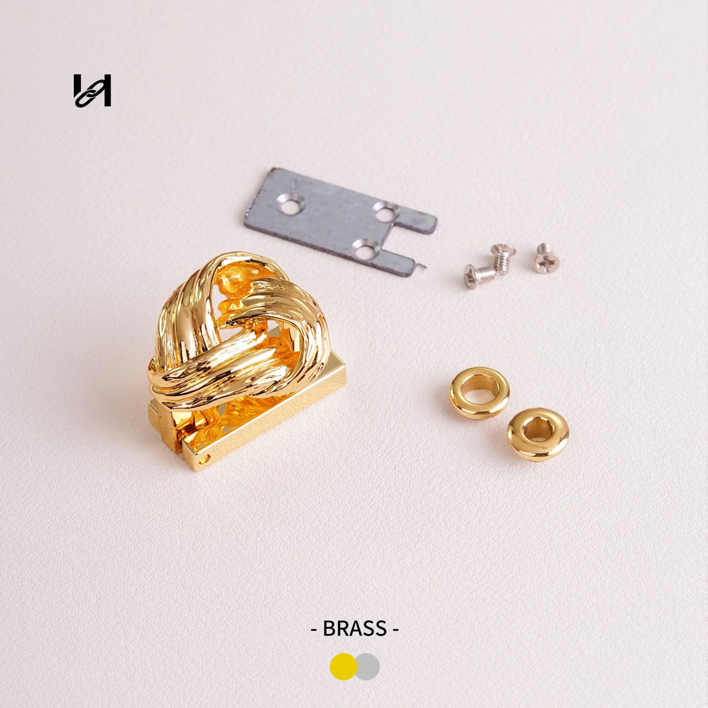 Brass Floral Closure Locks – Vintage Hardware for Trunks & Case - hardware