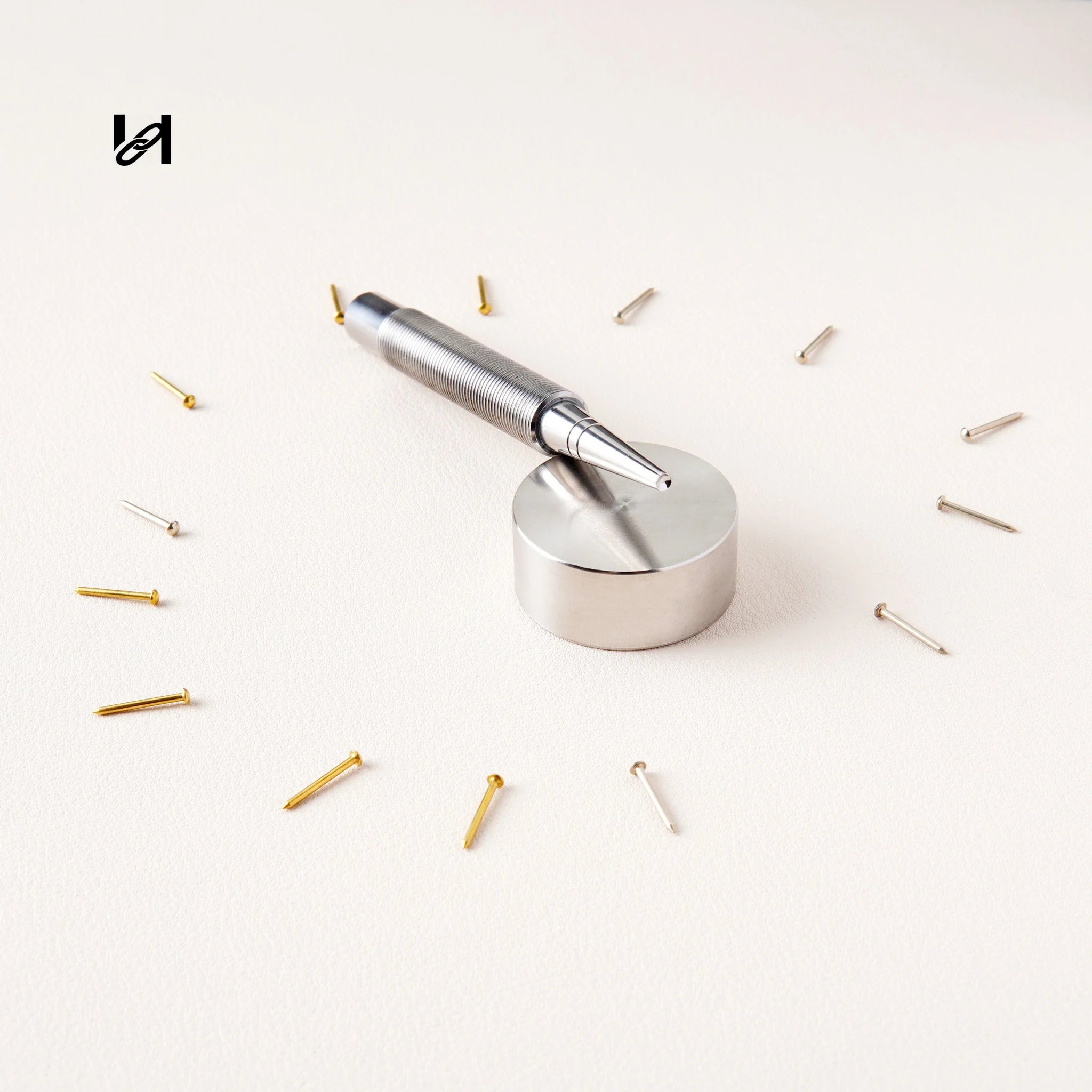 Brass Long Decorative Rivets & Perlage Setting Tool – Leather Craft Hardware for Handbags & Leather Goods - hardware