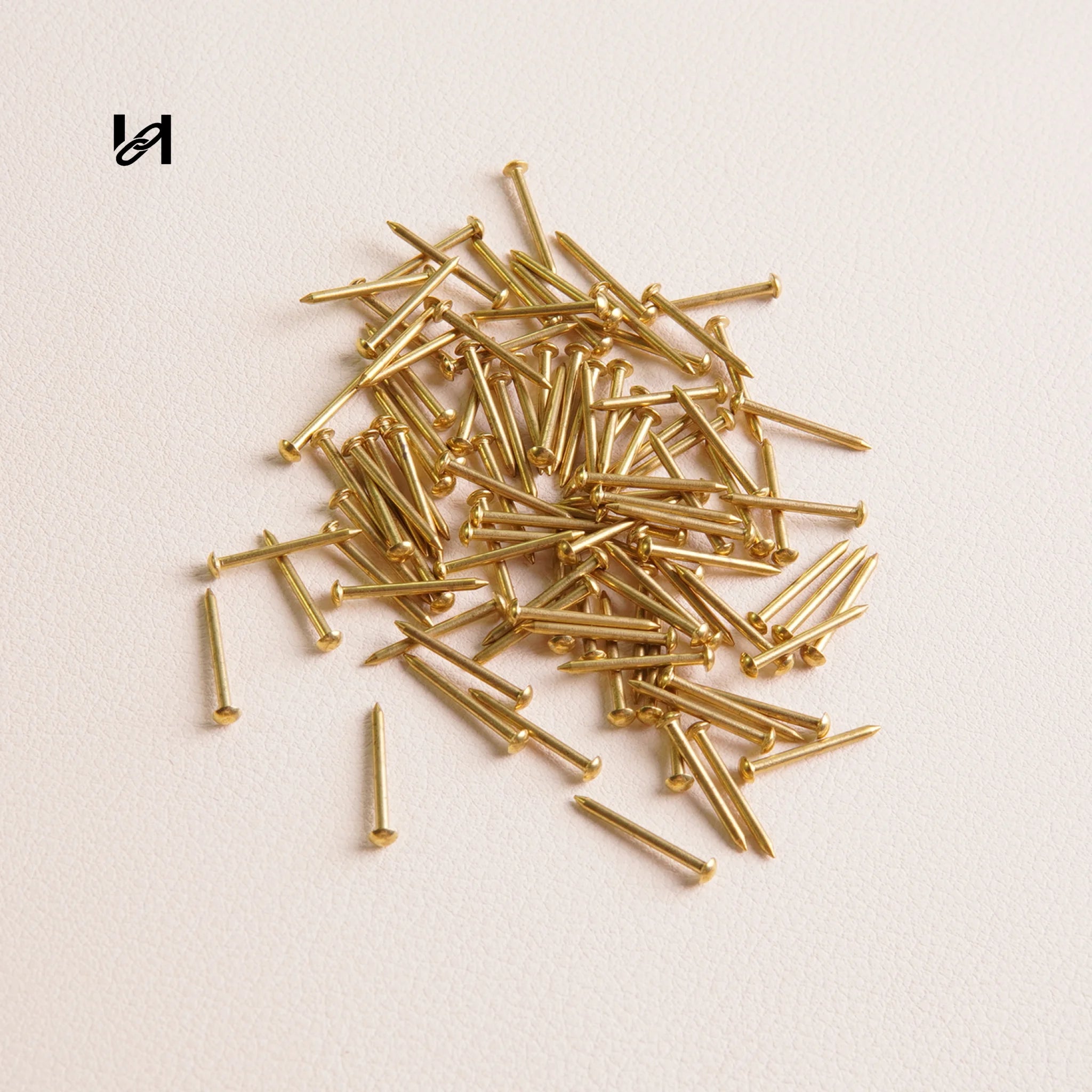 Brass Long Decorative Rivets & Perlage Setting Tool – Leather Craft Hardware for Handbags & Leather Goods