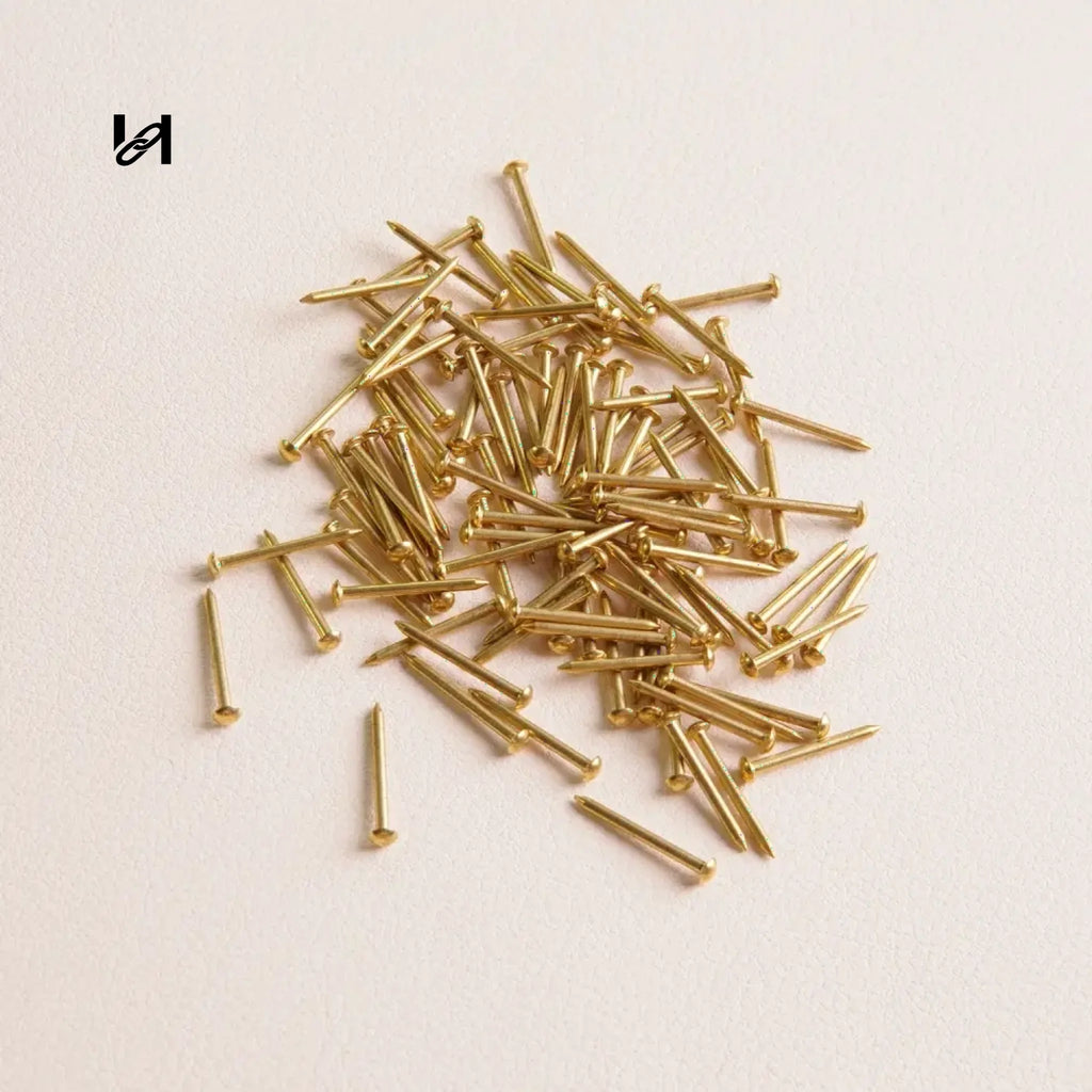 Brass Long Nail & Pelarge tool - Gold / 1PCS - hardware