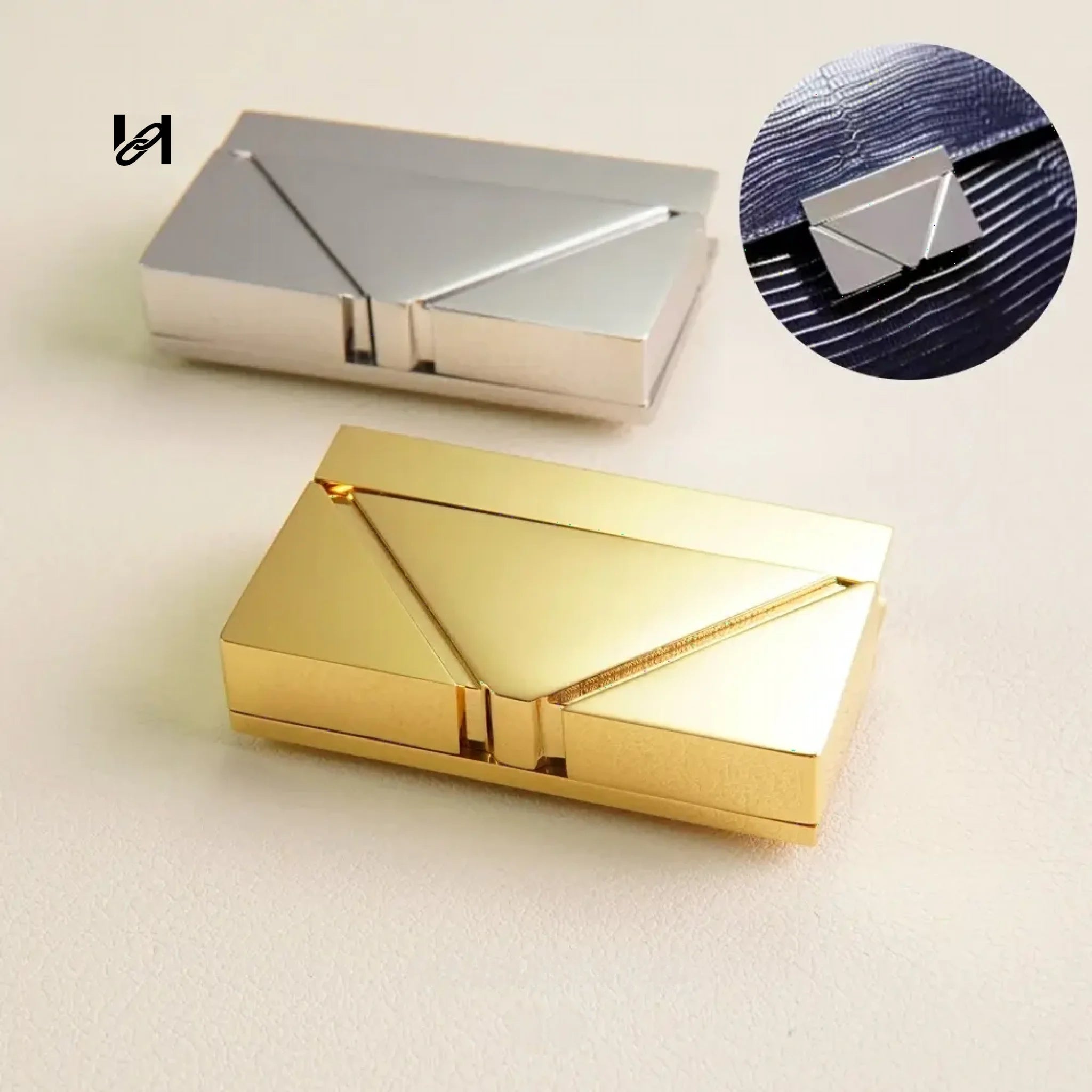 Briefcase Closure | Gold & Silver – Hility Bag hardware