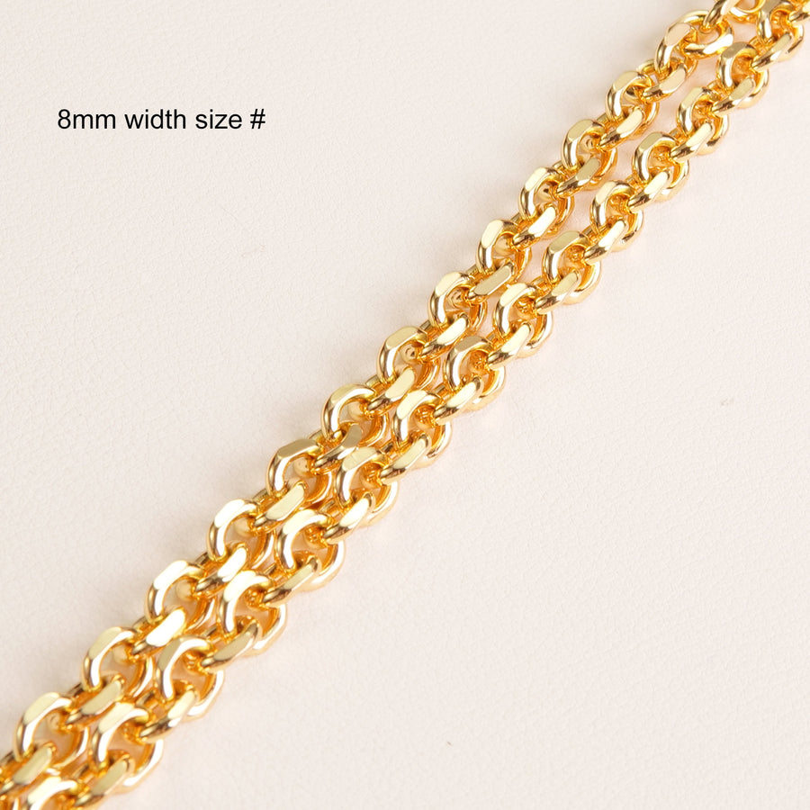 6mm & 8mm width round chain