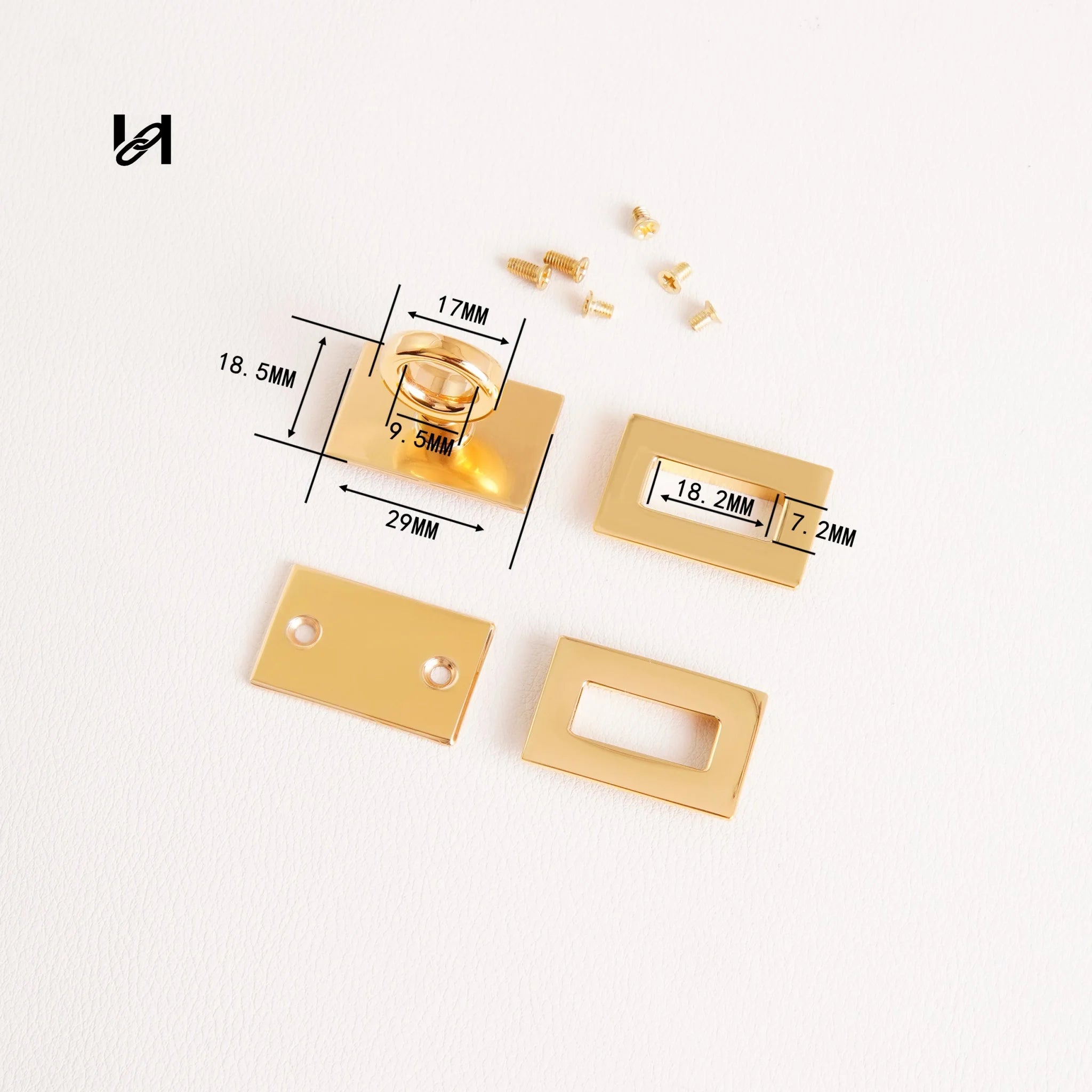 Circle-head Square Turn Lock - hardware