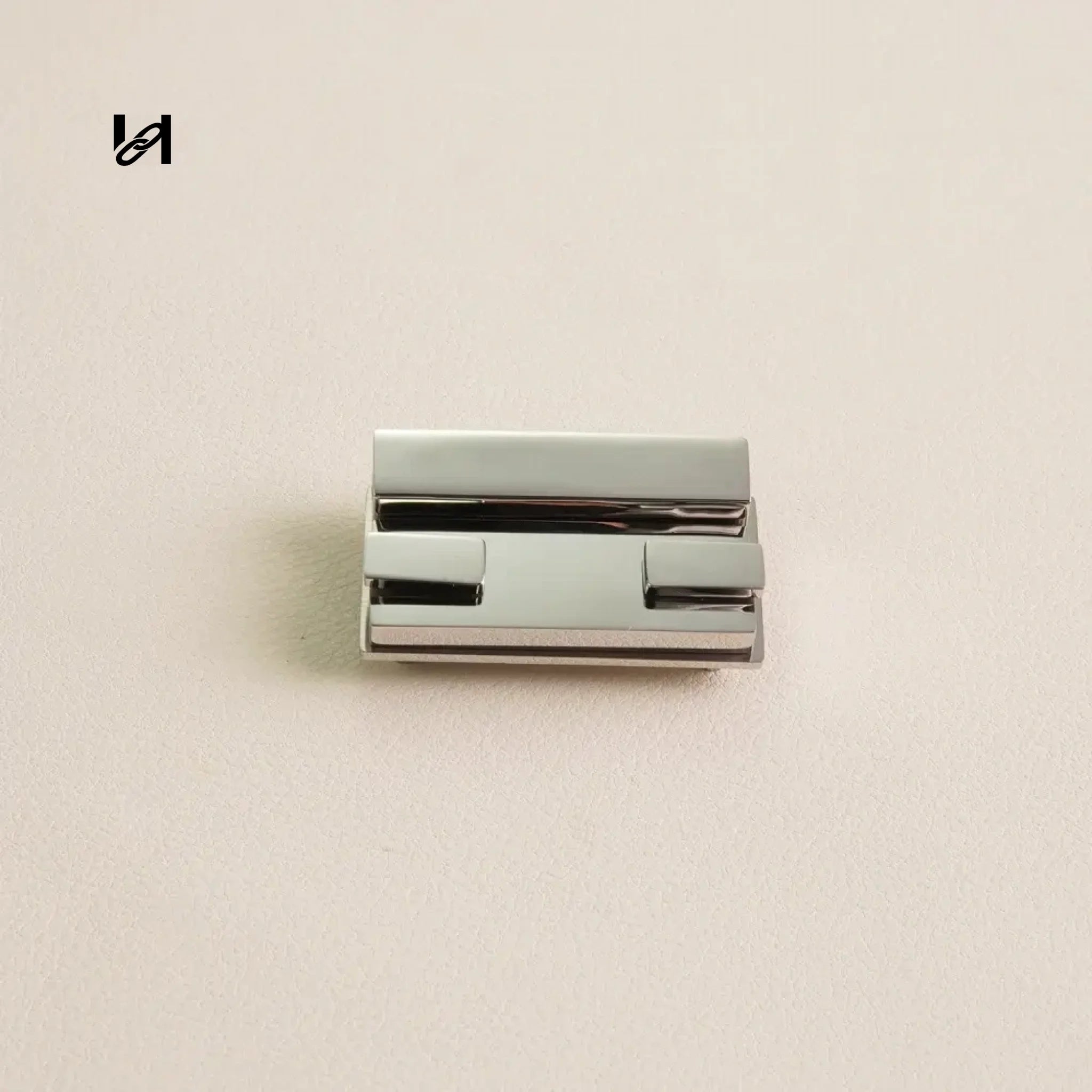 Clasp Lock for Bag - Silver - hardware