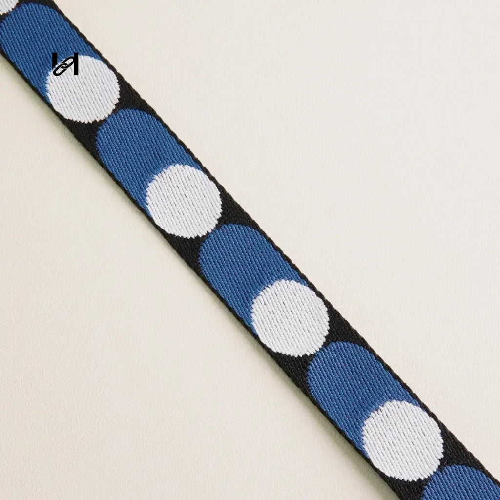 Colored webbing 25 mm wide - Black and White/100cm - webbing