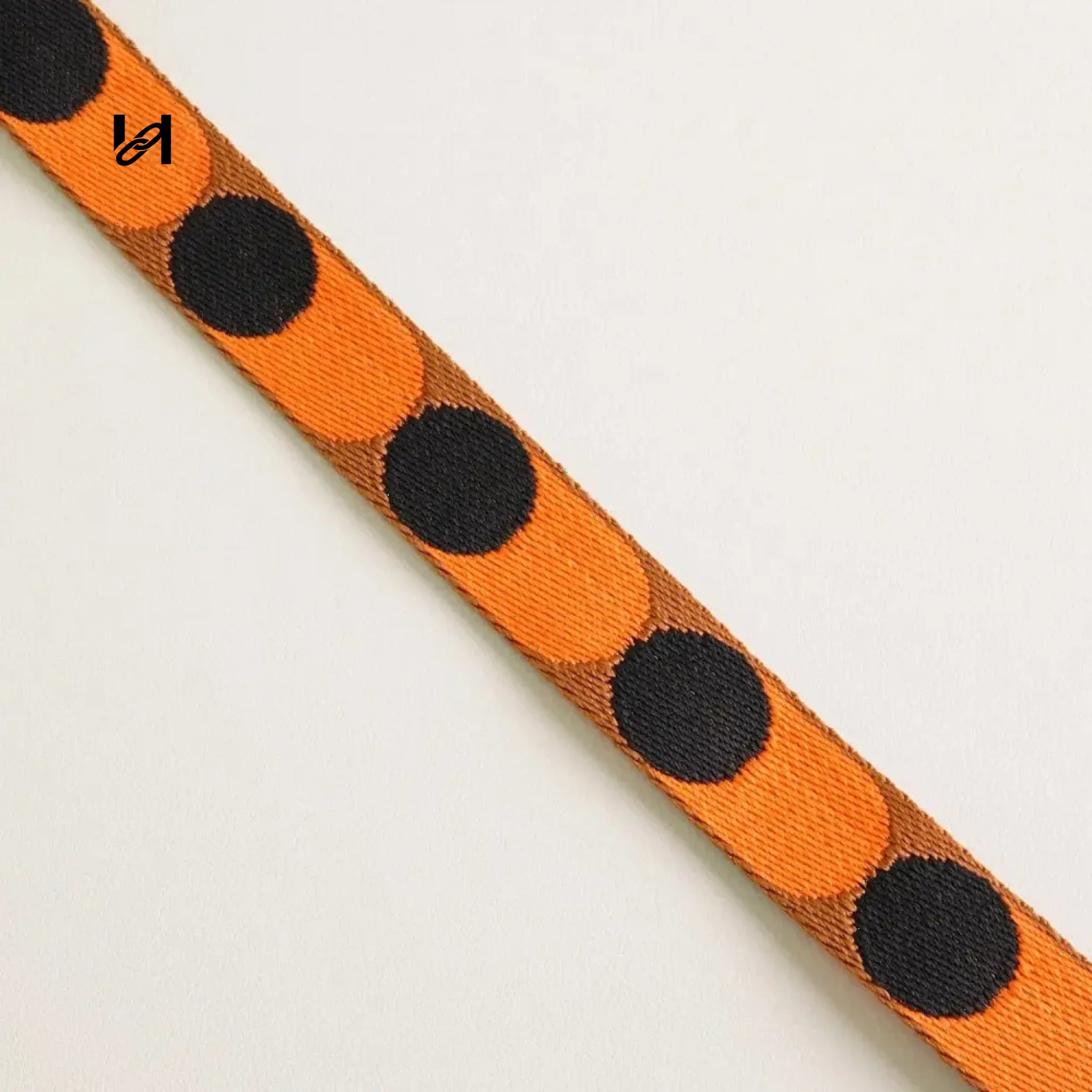 Colored webbing 25 mm wide - Brown and Orange/100cm - webbing