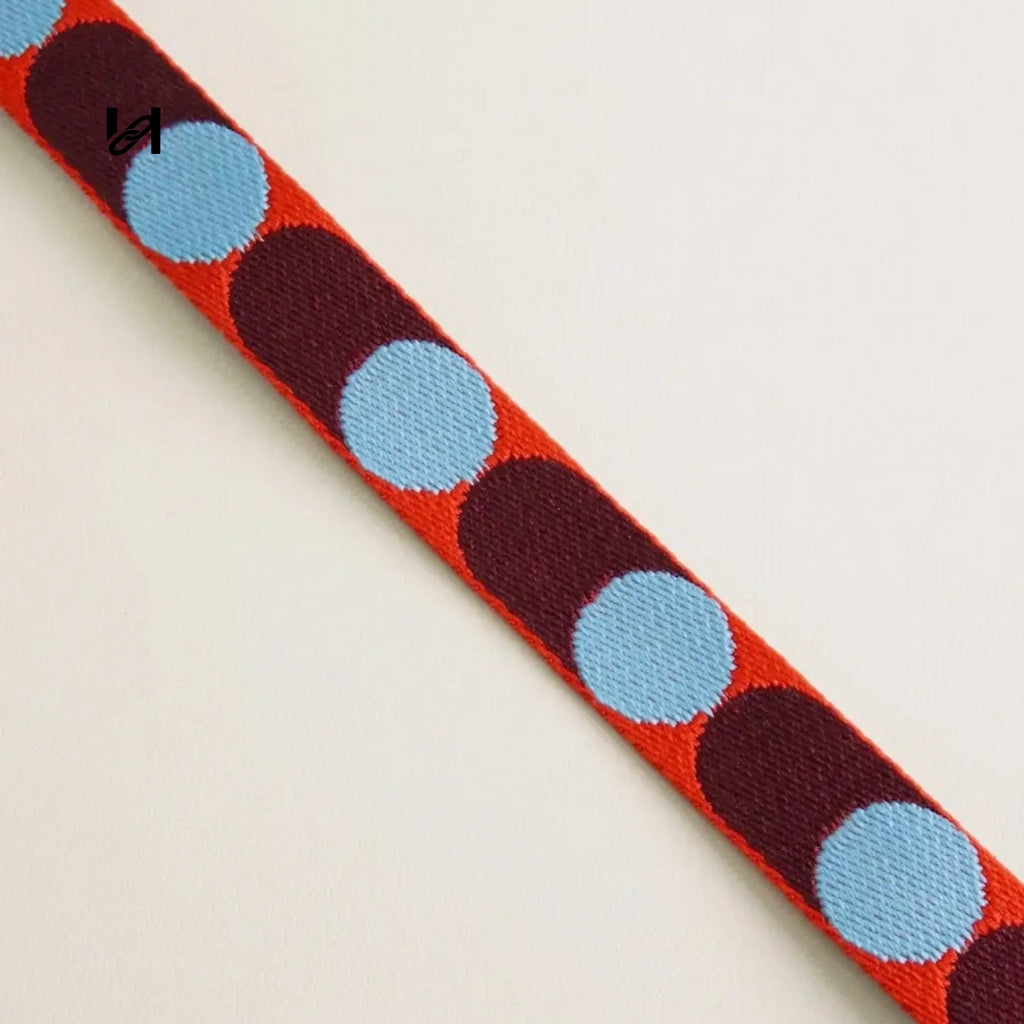 Colored webbing 25 mm wide - Red and Blue/100cm - webbing