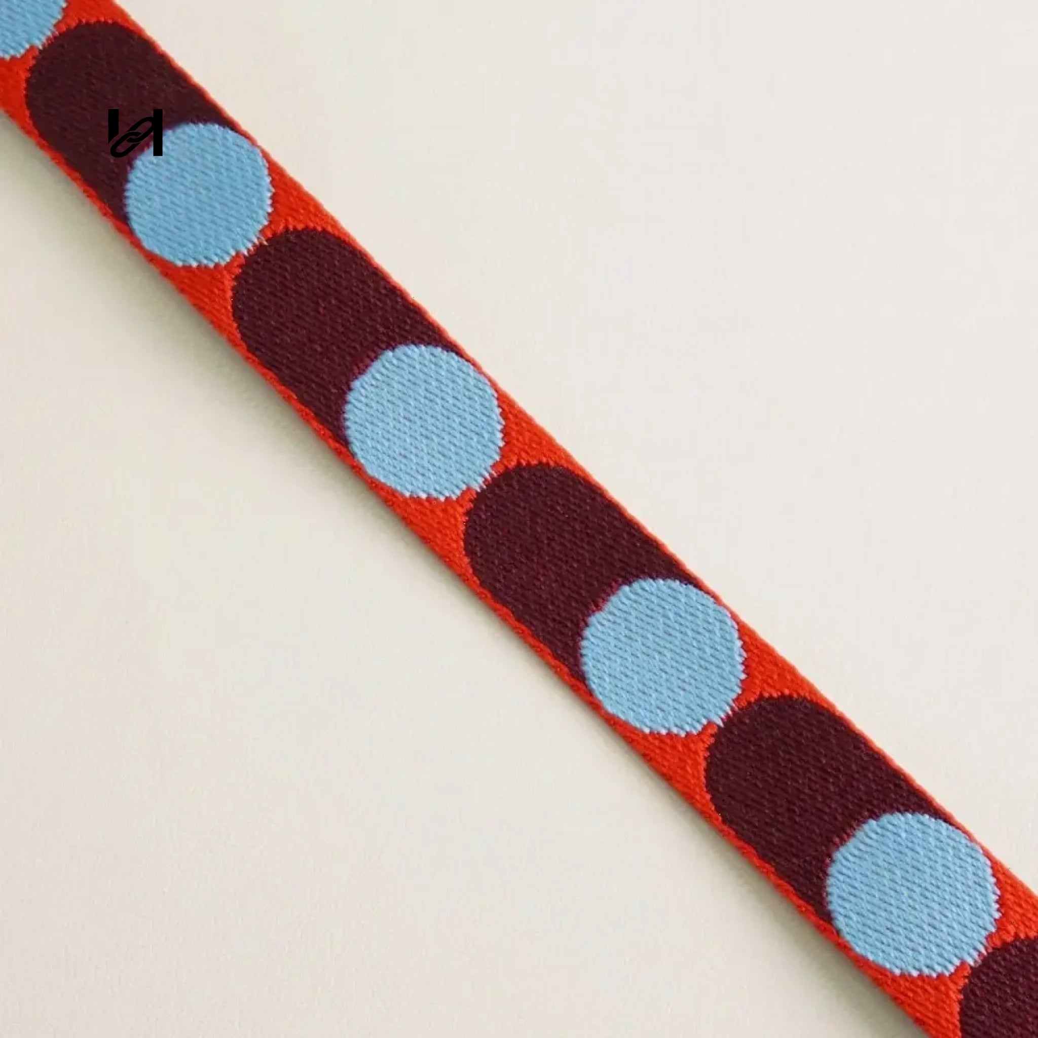 Colored webbing 25 mm wide - Red and Blue/100cm - webbing