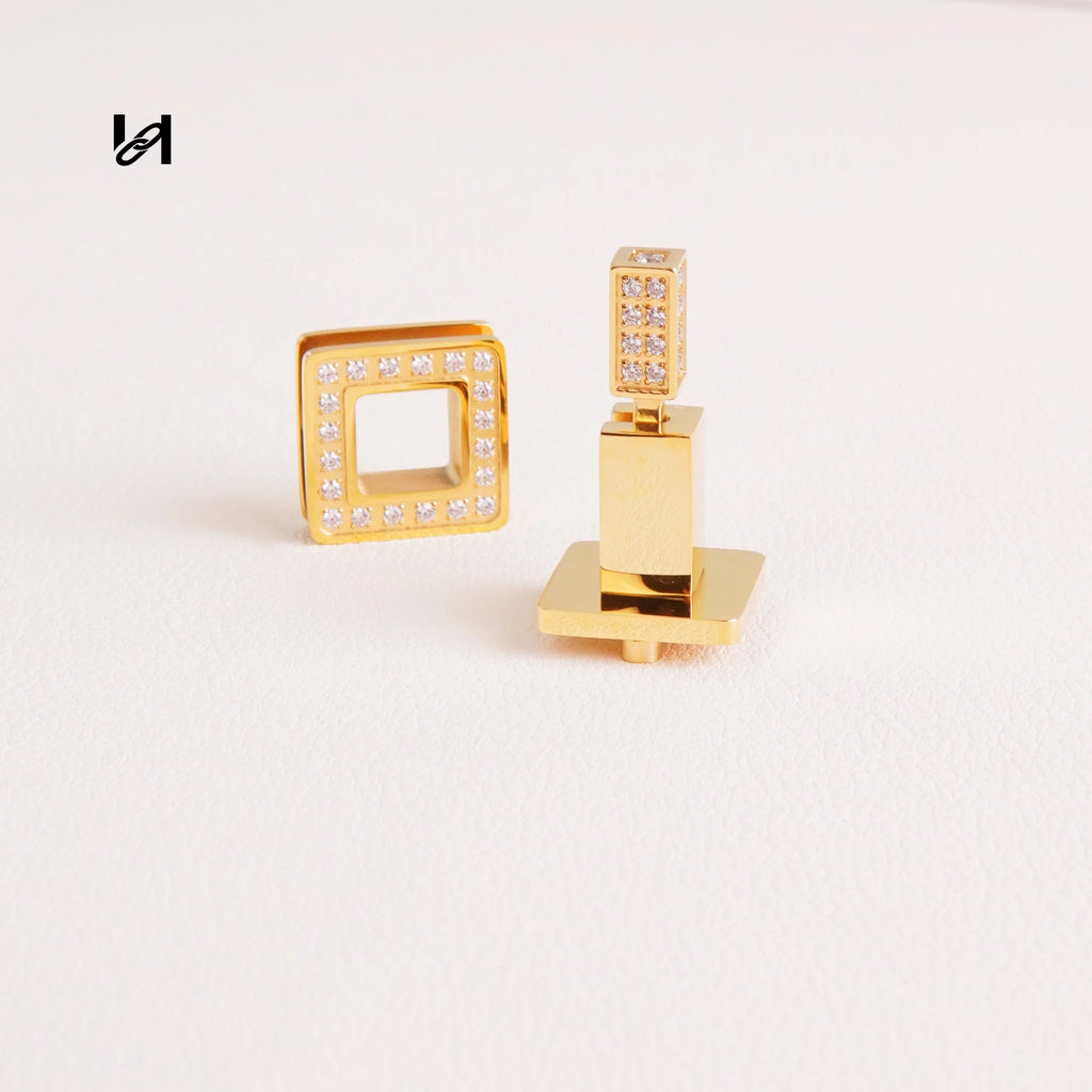 Crystal/Swarovski Latch Lock - gold - hardware