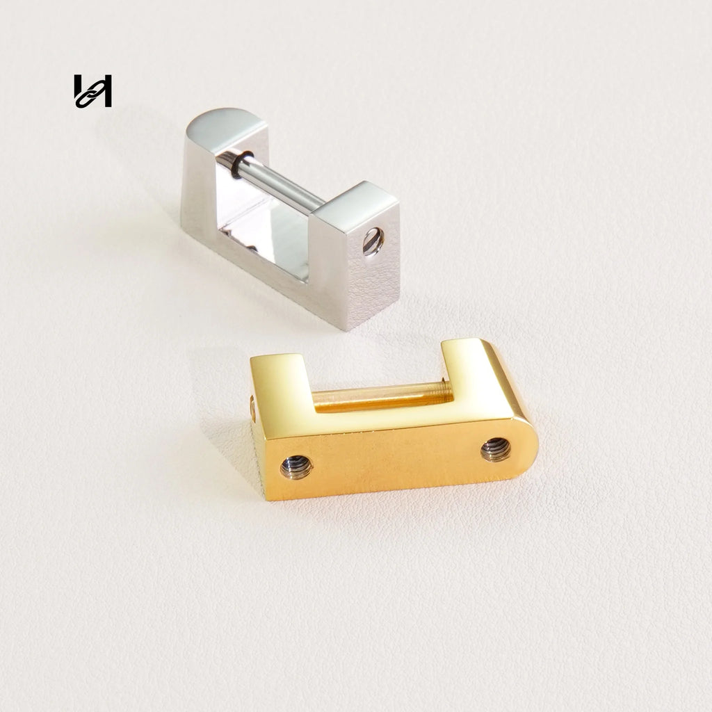 Custom 16×32mm Stainless Steel Dulles Briefcase Handle Holder Connectors - hardware