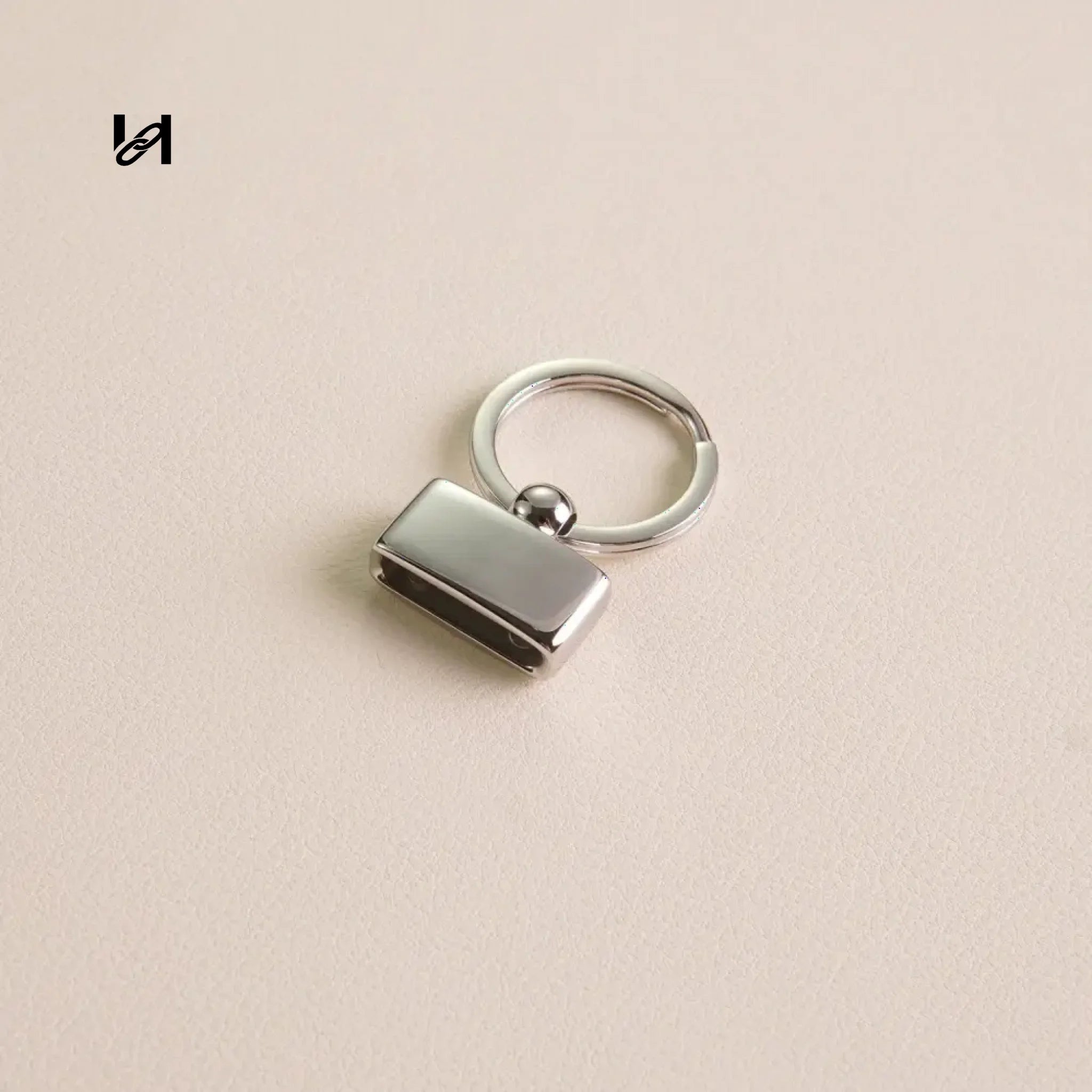 No Rotation Key ring - Silver - hardware