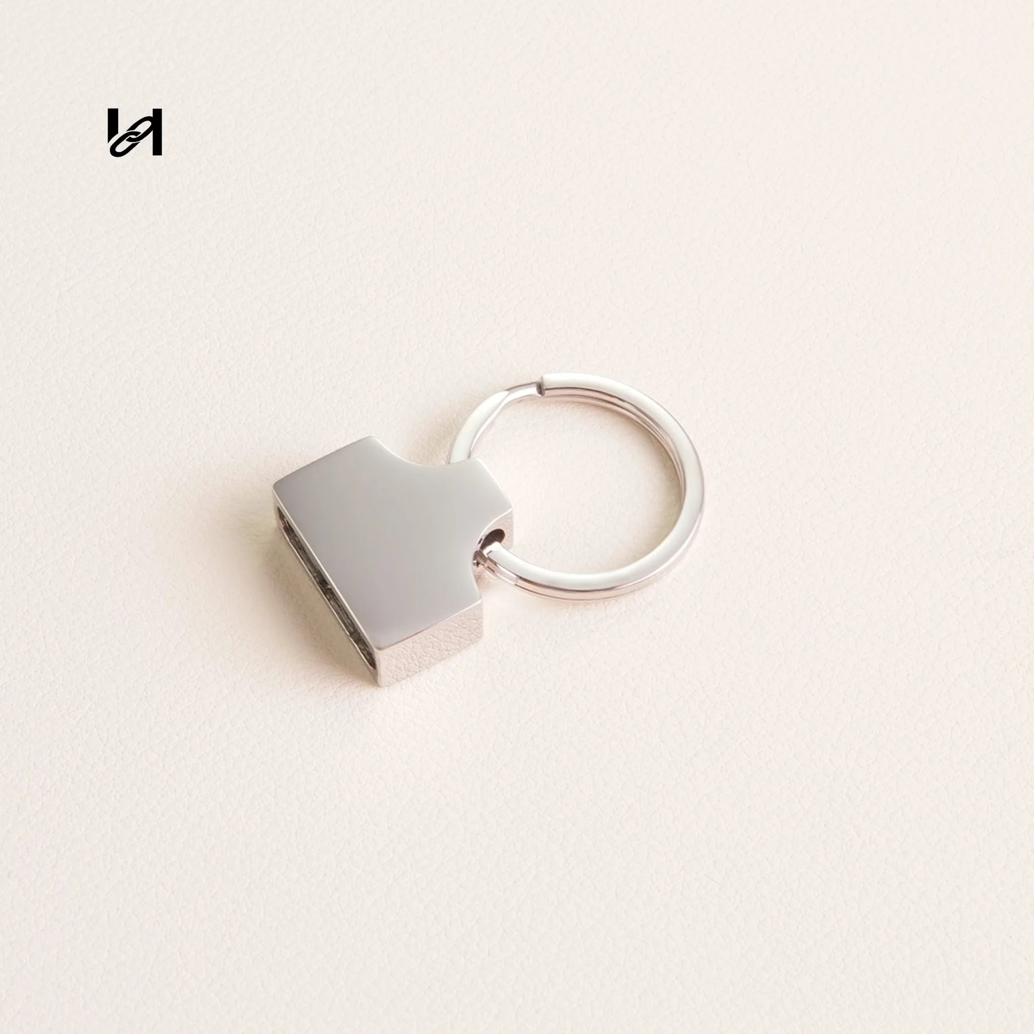 Custom 19mm Stainless Steel Mountain-Shaped Keychain Clips