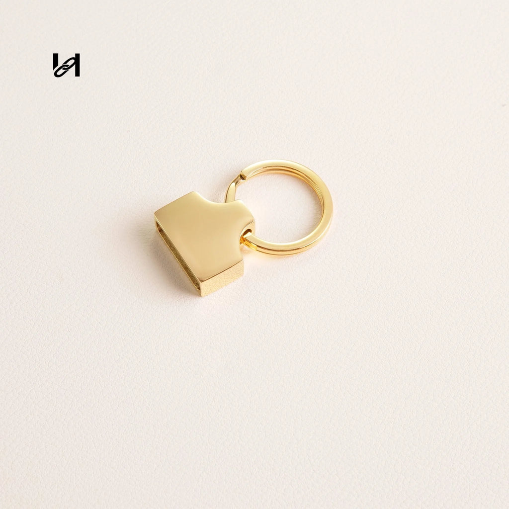 Custom 19mm Stainless Steel Mountain-Shaped Keychain Clips