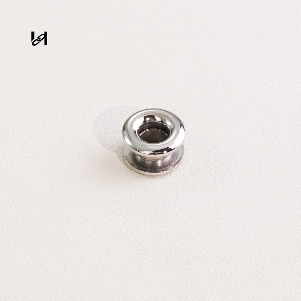 Custom Double-Curved Grommets | Stainless Steel | CNC Machined Hardwar - silver - hardware