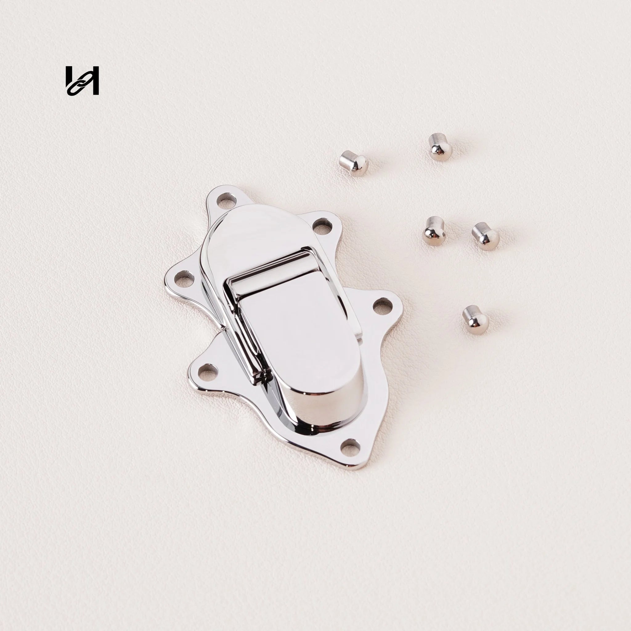 Custom Stainless Steel Clipper Closure Locks for Suitcases & Trunks-2 - Silver - hardware