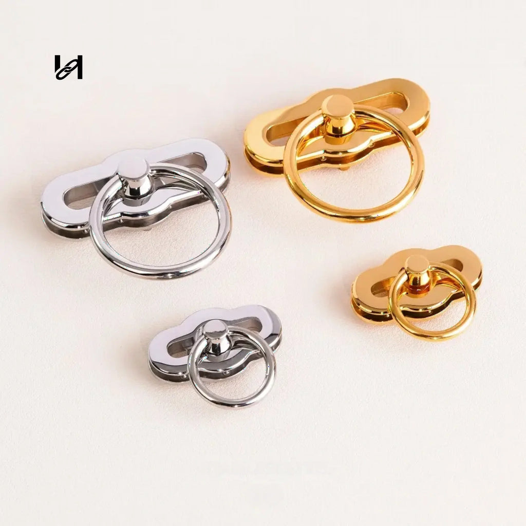 circle-ring oval turn twist lock - hardware