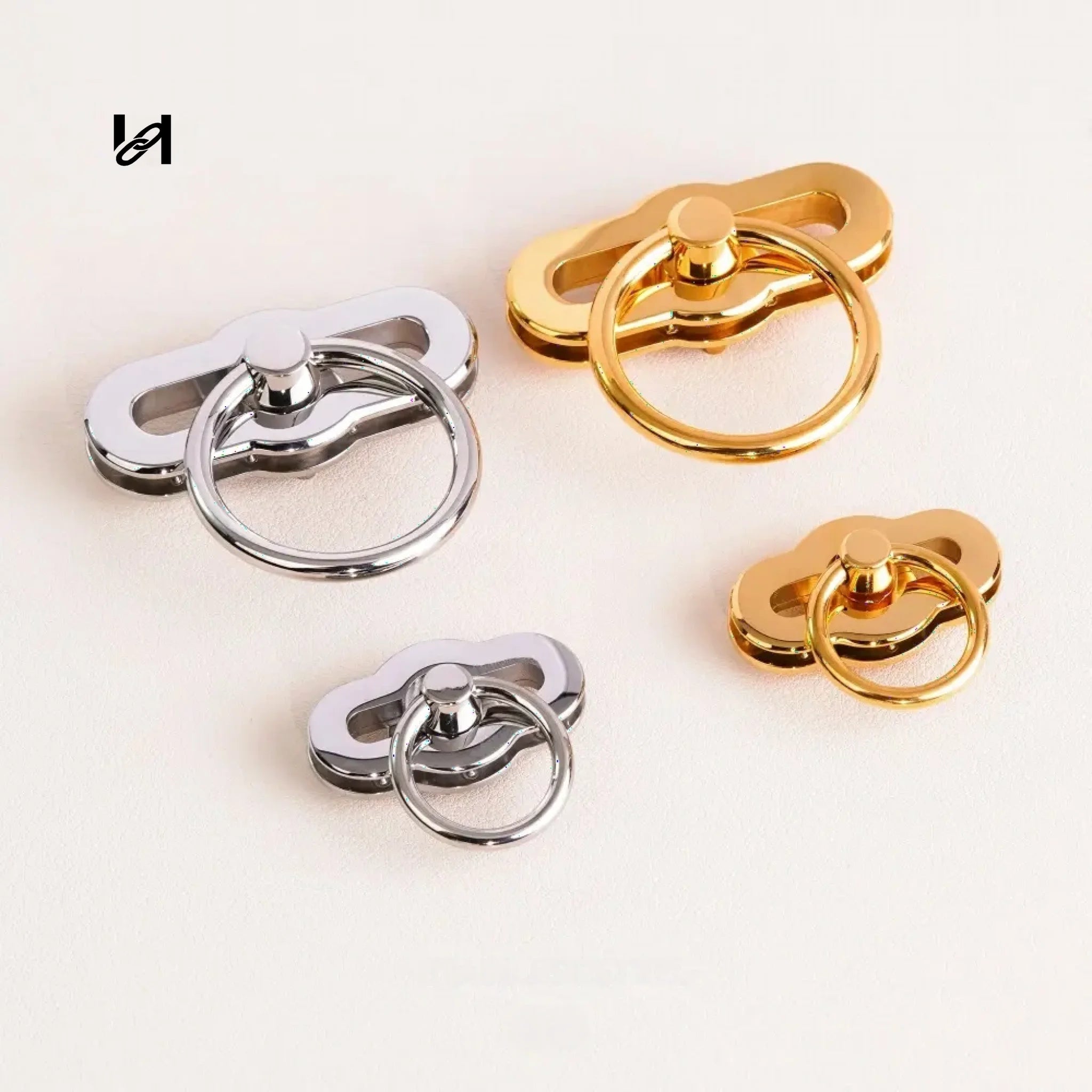 circle-ring oval turn twist lock - hardware