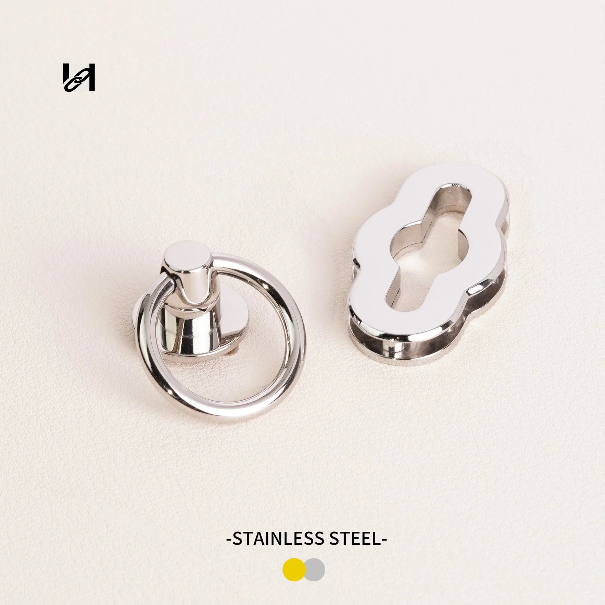 Circle-ring oval Flower Design Closure Locks - hardware