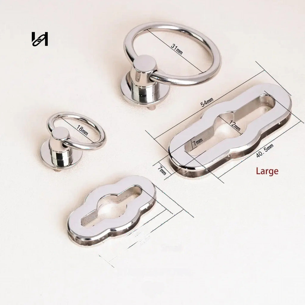 circle-ring oval turn twist lock - hardware