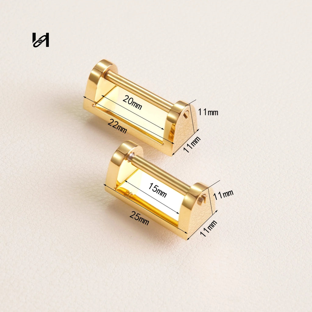 Custom Stainless Steel Handle Holder Connectors for Bags - hardware