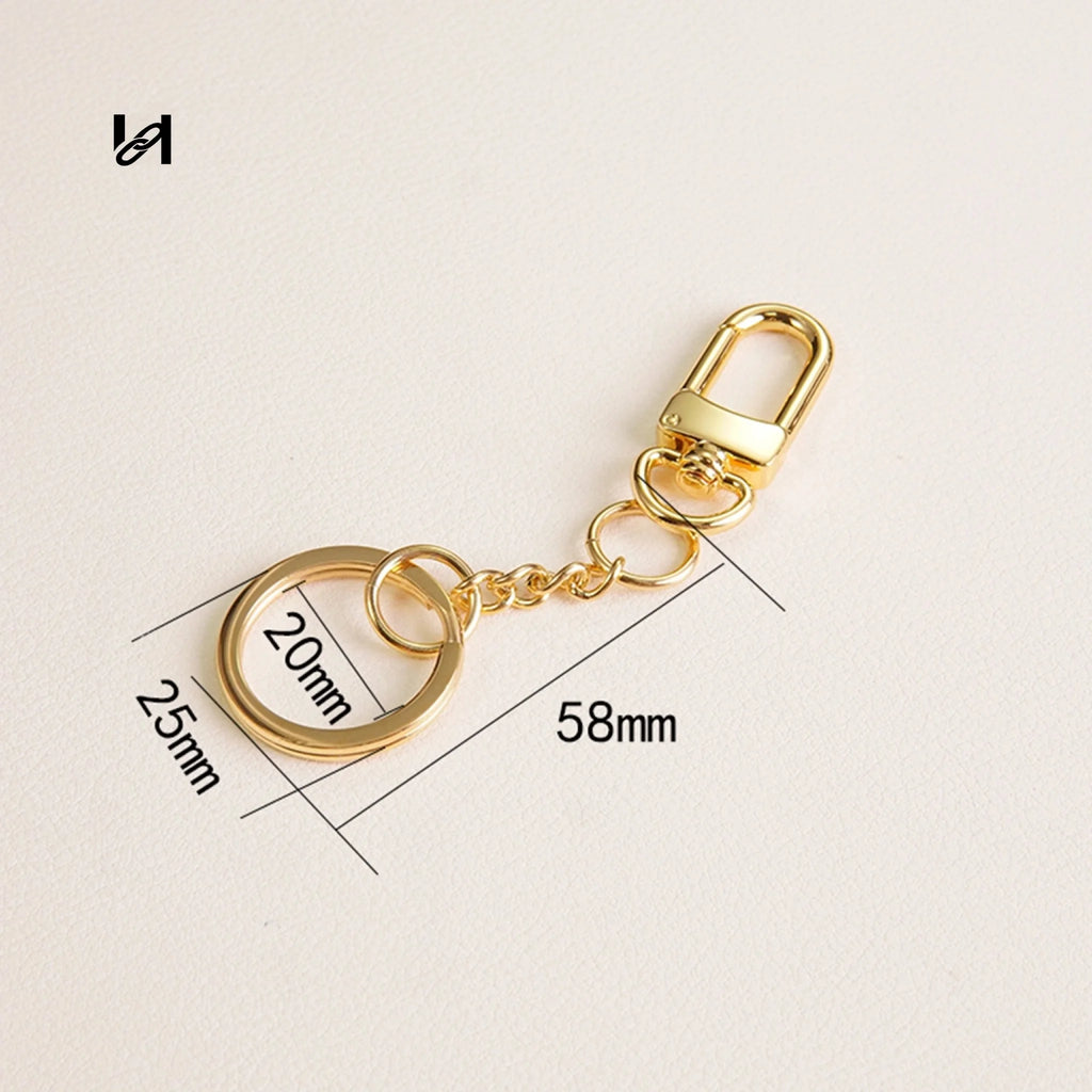 Custom Stainless Steel Mirror Bag Charms with Leather Veneer - hardware