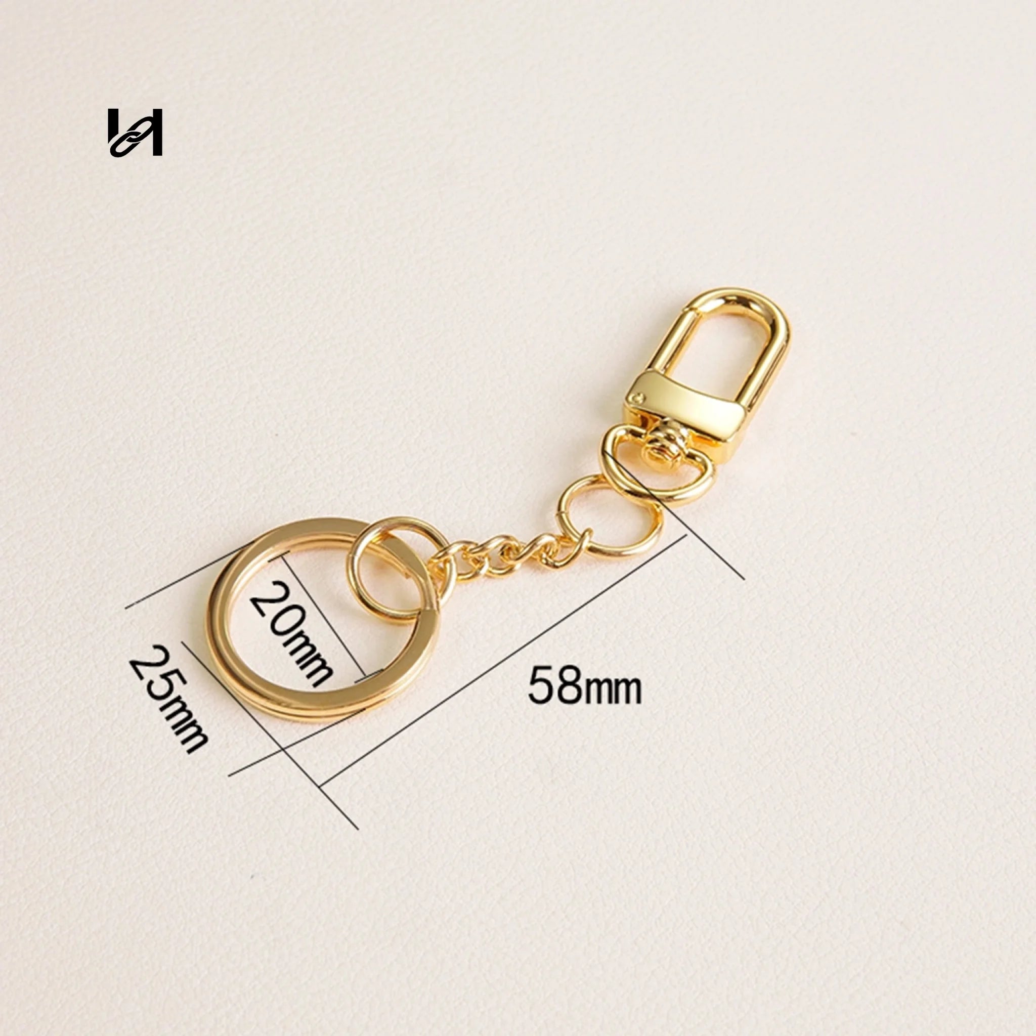 Custom Stainless Steel Mirror Bag Charms with Leather Veneer - hardware