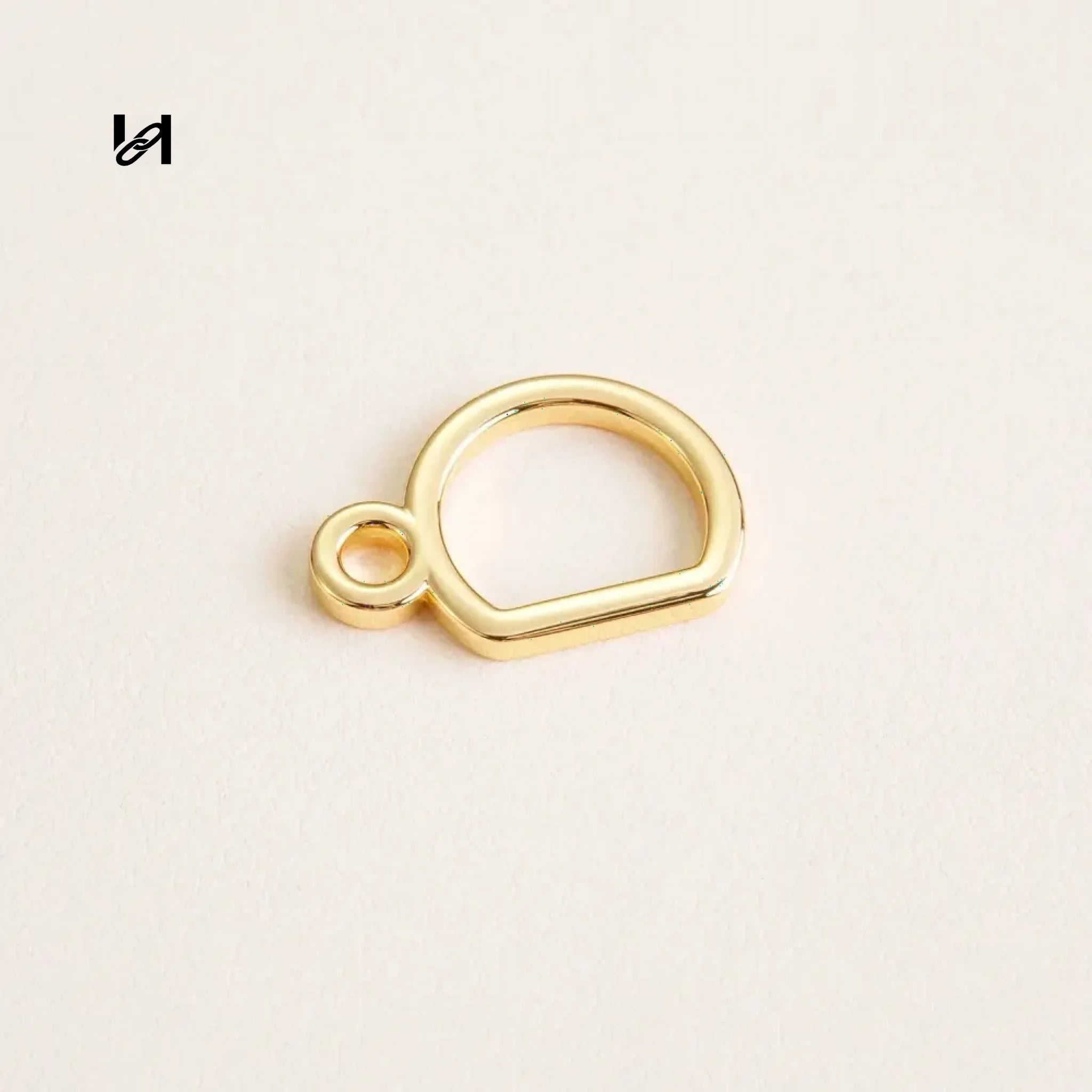D-buckle for bag strape - Gold - hardware