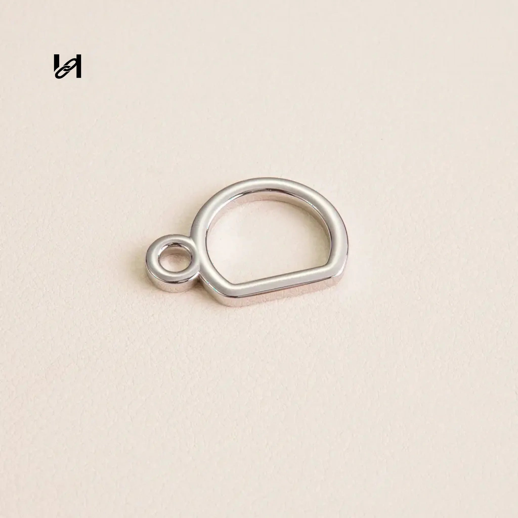 D-buckle for bag strape - Silver - hardware