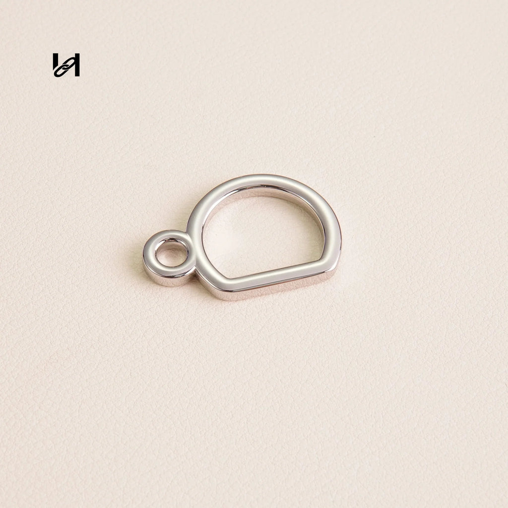 D-buckle for bag strape - Silver - hardware