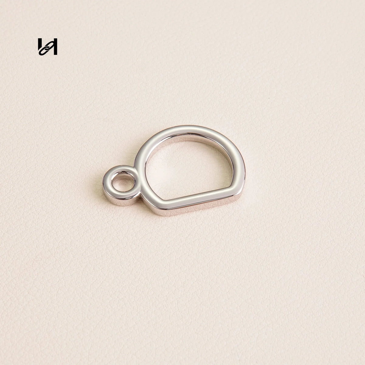 D-buckle for bag strape - Silver - hardware
