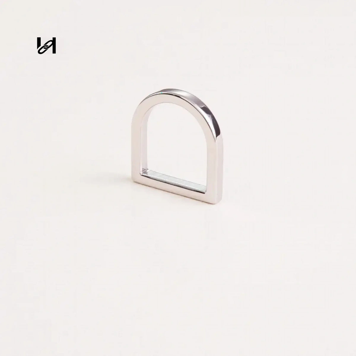 D ring-T bar - Silver / D-Ring