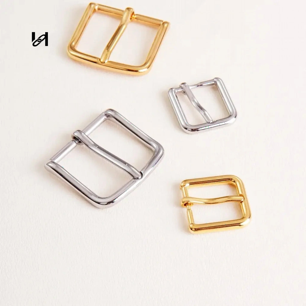 DC 3.2/1.8CM Leather-strap Belt Buckle - 3.2CM / silver - hardware