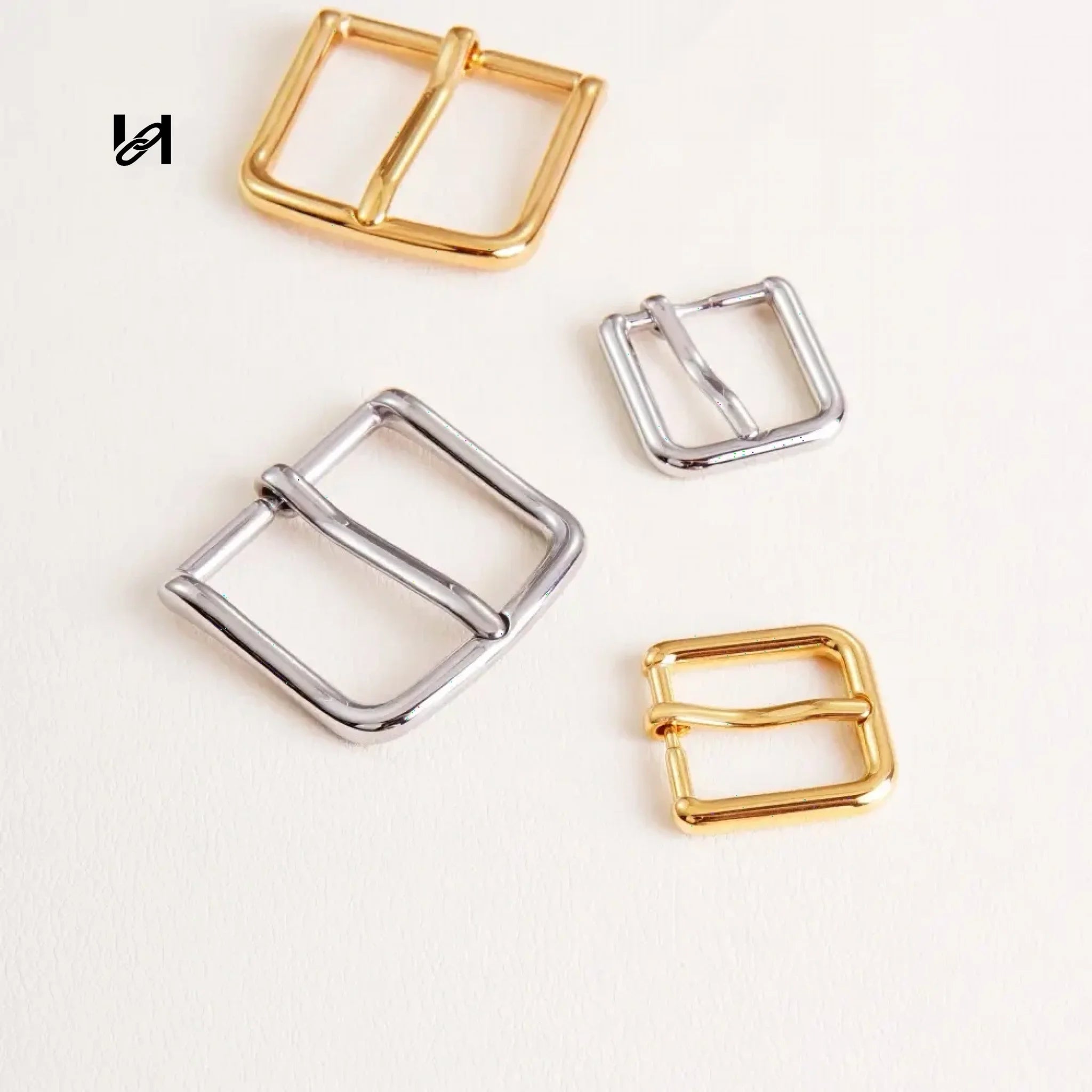 DC 3.2/1.8CM Leather-strap Belt Buckle - 3.2CM / silver - hardware