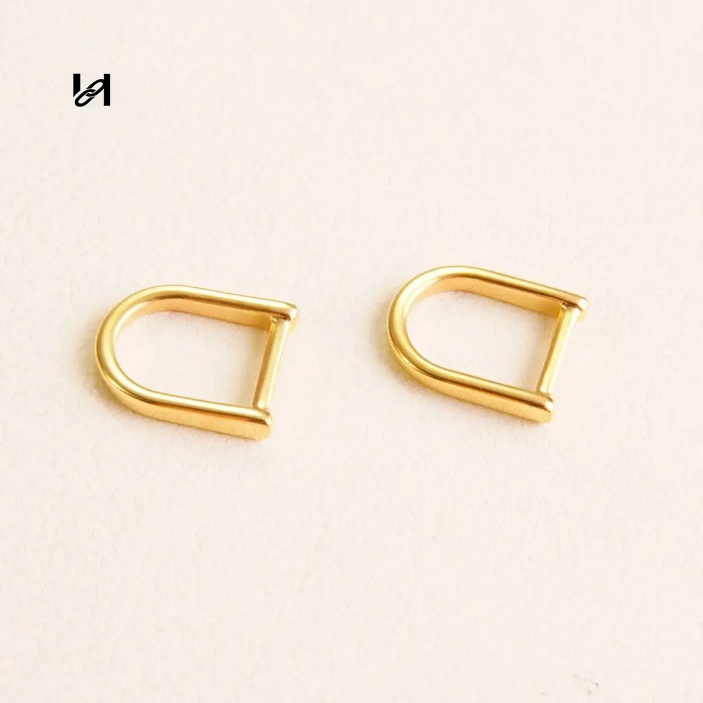 Fashion Design Stainless Steel 8.5MM D ring for zipper - Gold - hardware