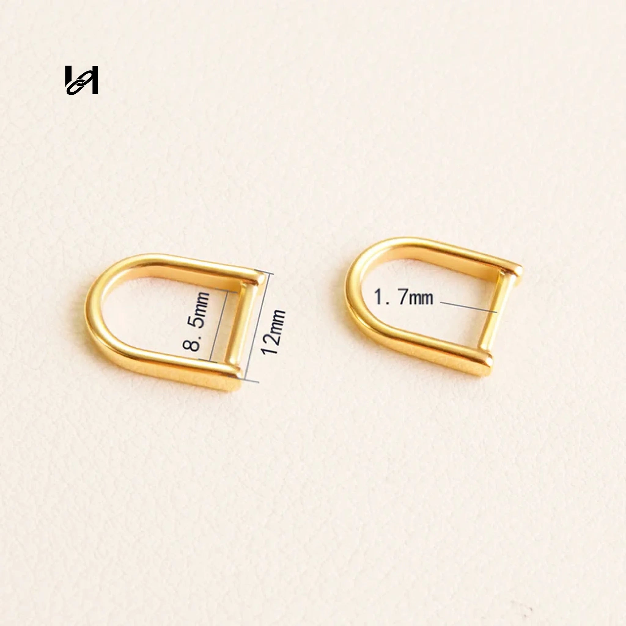 Fashion Design Stainless Steel 8.5MM D ring for zipper - hardware