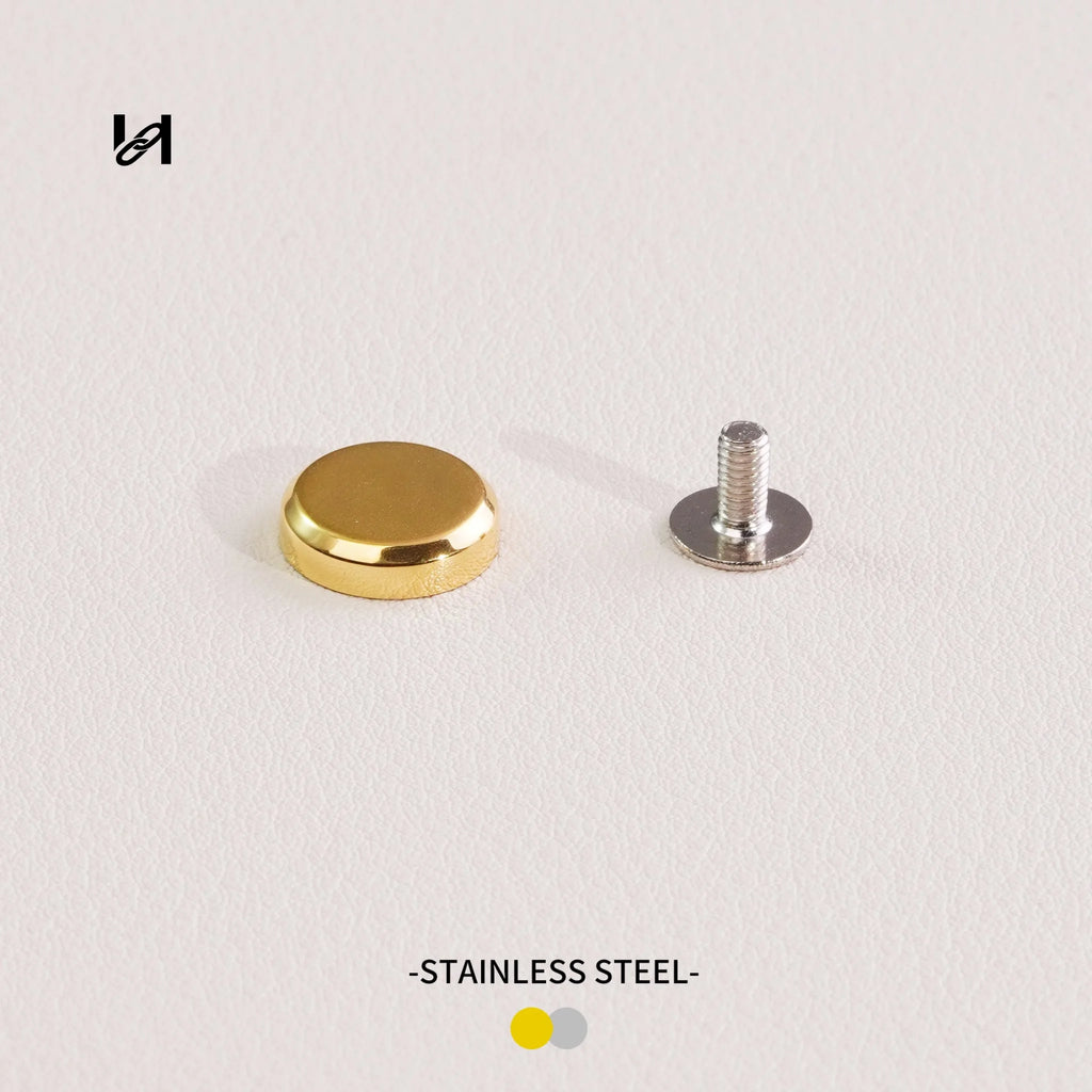 Flat Bag Feet – Stainless Steel Hardware for Bags & Leather Goods - gold / 10mm*12mm - hardware