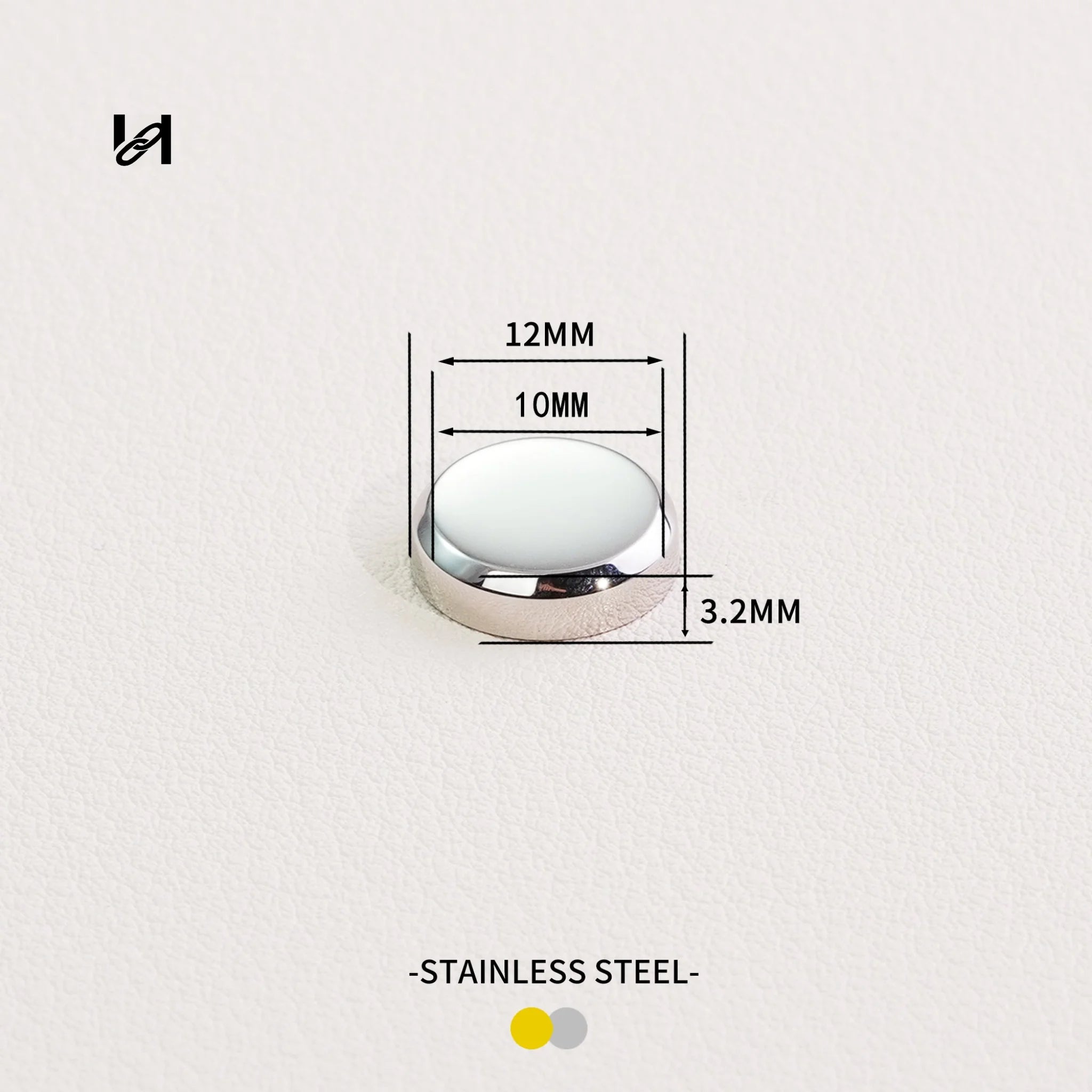 Flat Bag Feet – Stainless Steel Hardware for Bags & Leather Goods - silver / 10mm*12mm - hardware