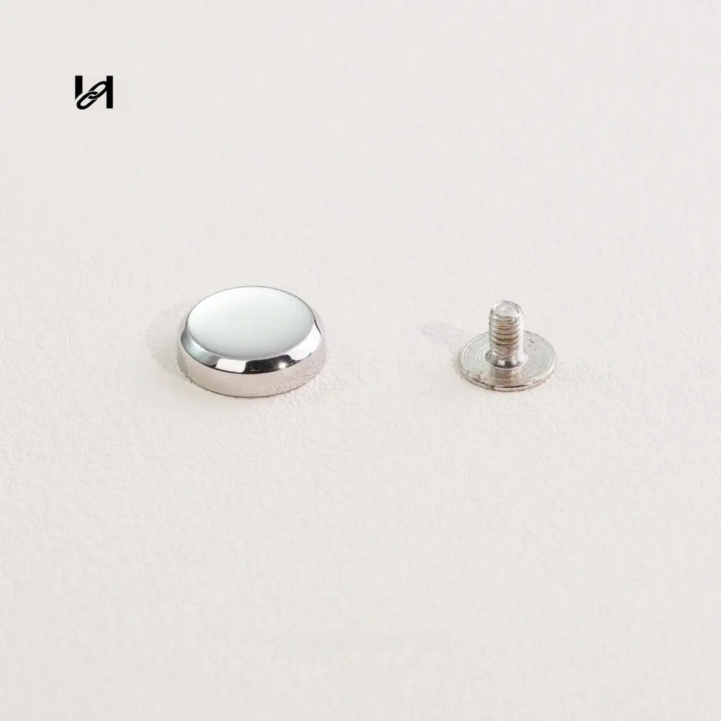Flat Feet for bags - Silver / 10mm*12mm - hardware