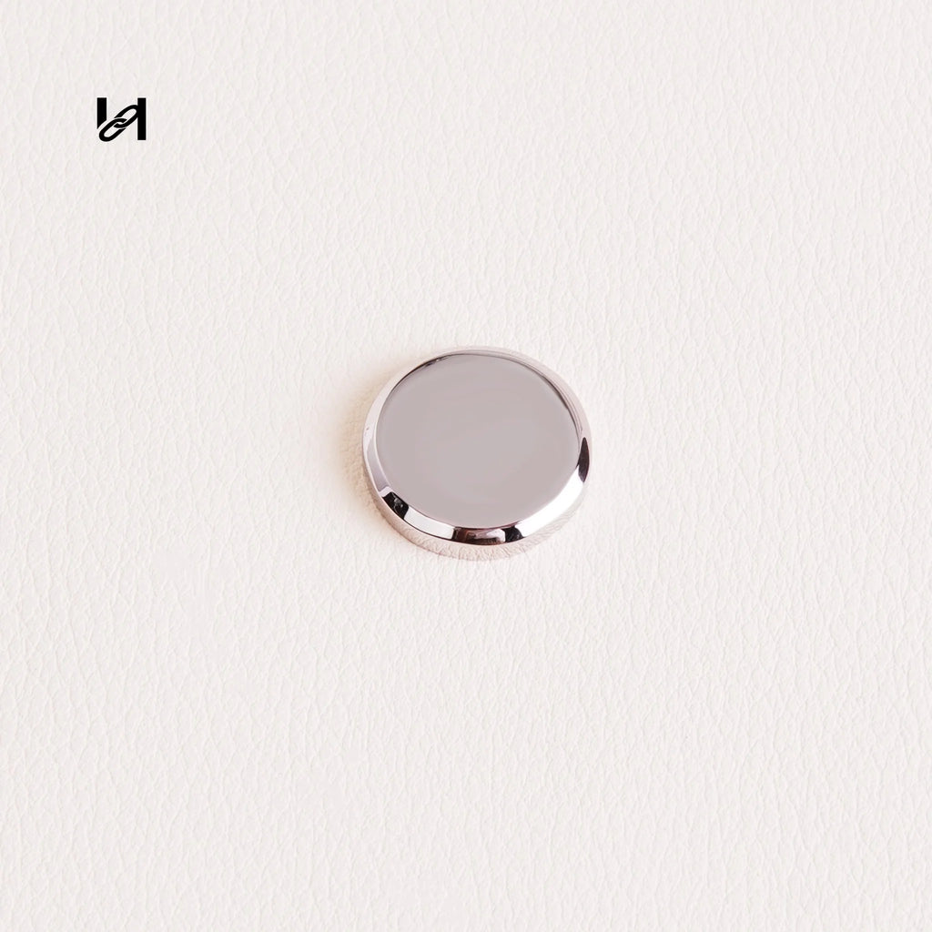 Flat Bag Feet – Stainless Steel Hardware for Bags & Leather Goods - silver / 14mm*16mm - hardware