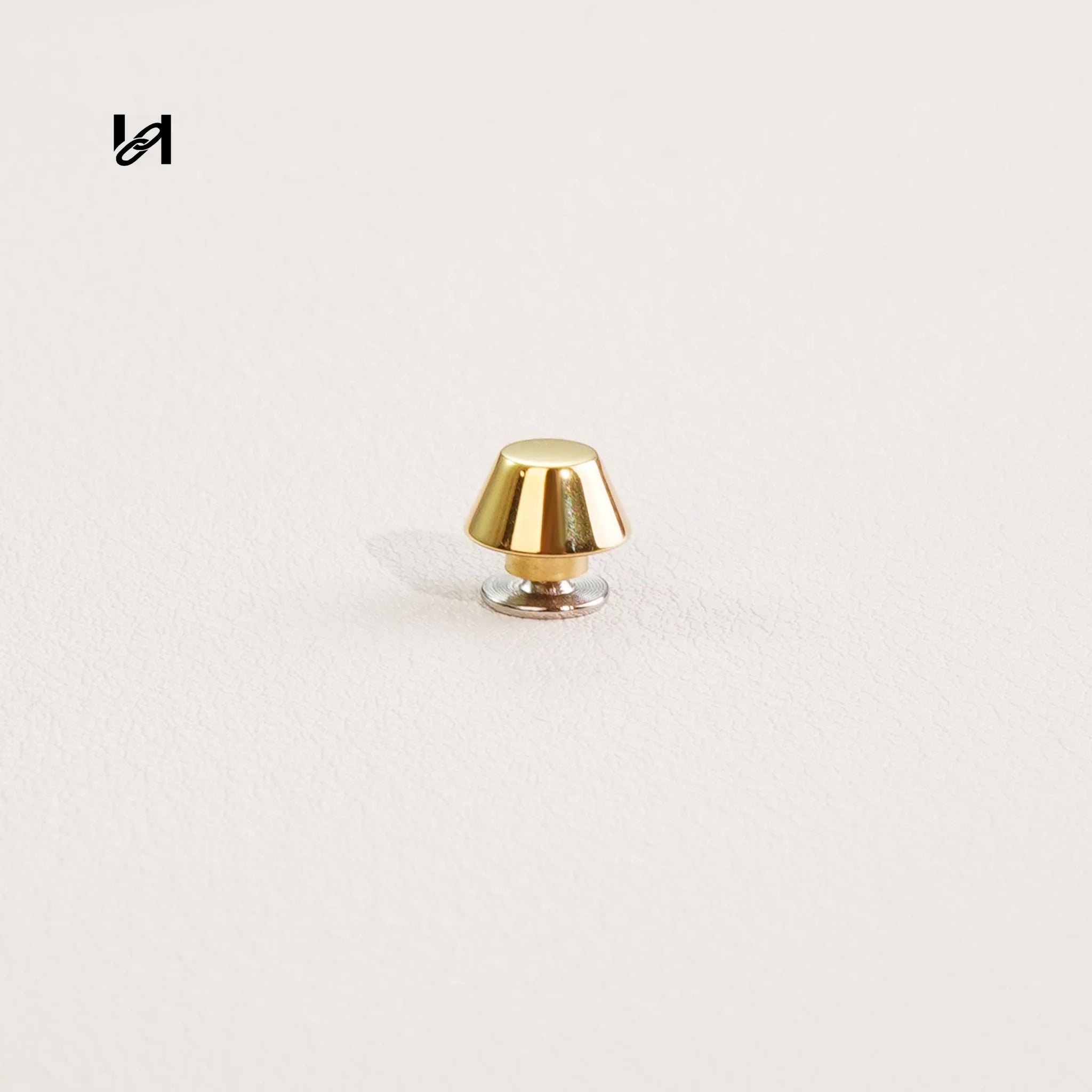 Flat-Conical Bag Feet – Stainless Steel Hardware for Bags & Leather Goods - gold - hardware