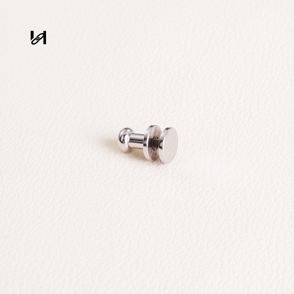 Flat Rivet Screw - silver / 1PCS - hardware