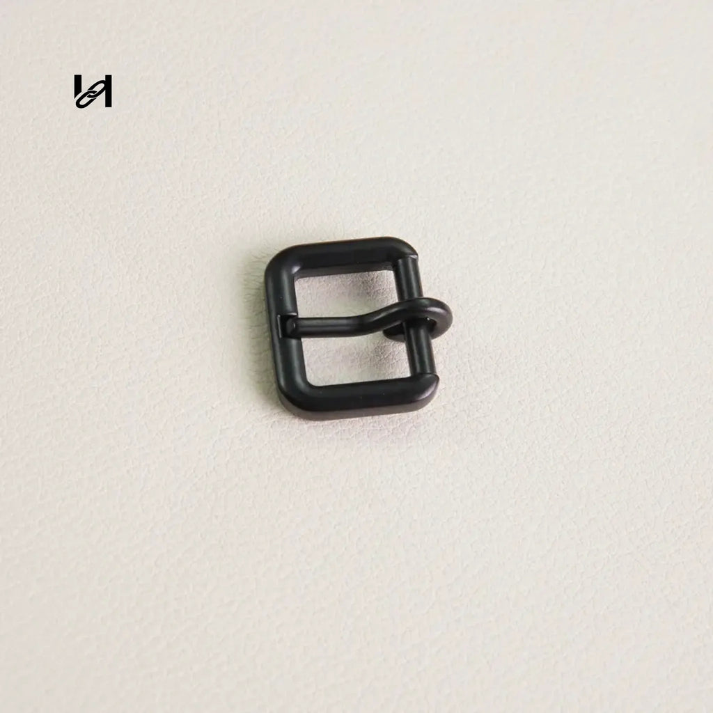 Flat Roller Buckle-zinc alloy - 15mm / Black - hardware