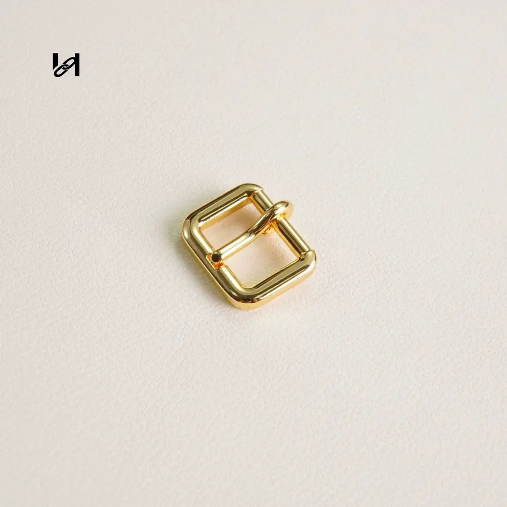 Flat Roller Buckle-zinc alloy - 15mm / Gold - hardware