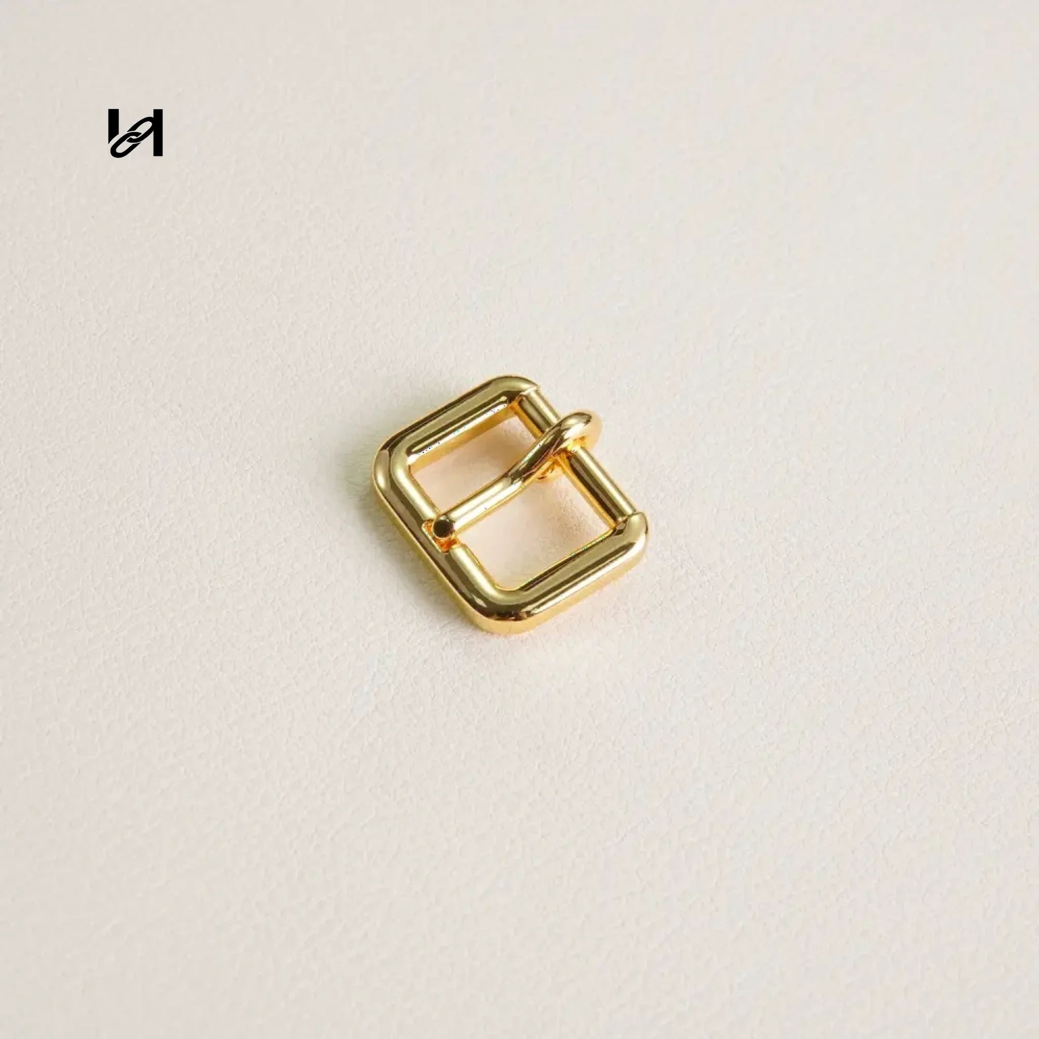 Flat Roller Buckle-zinc alloy - 15mm / Gold - hardware