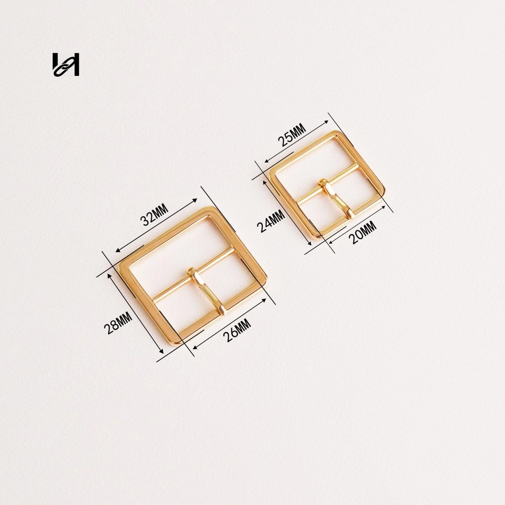 Flat square pin buckle - hardware