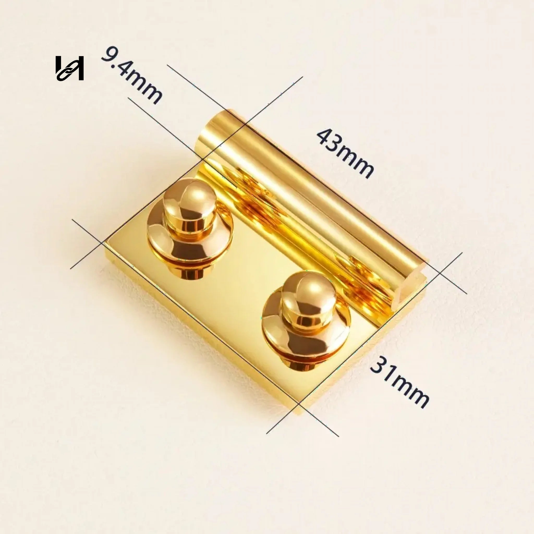 Handbag closure and briefcase lock - hardware